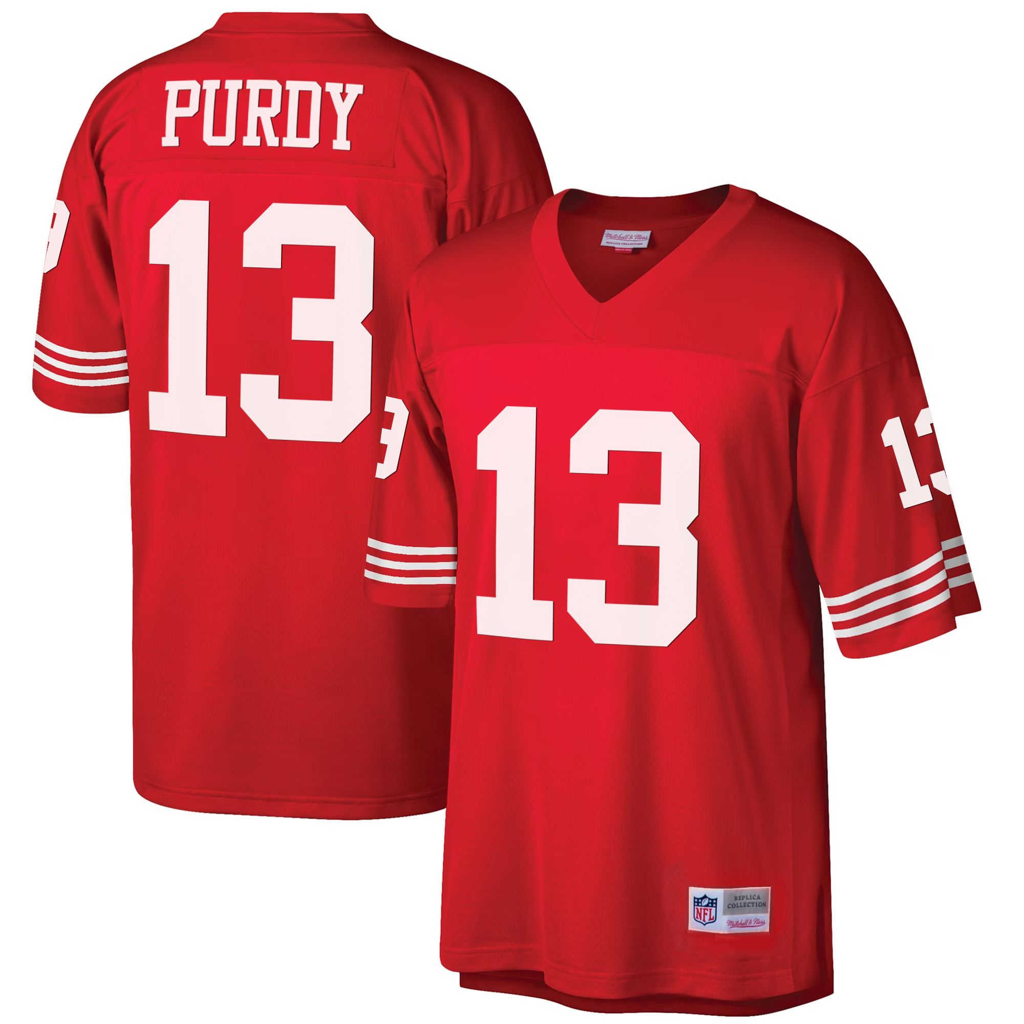 Men's Brock Purdy San Francisco 49ers 1990 Big & Tall Red Jersey - All Stitched