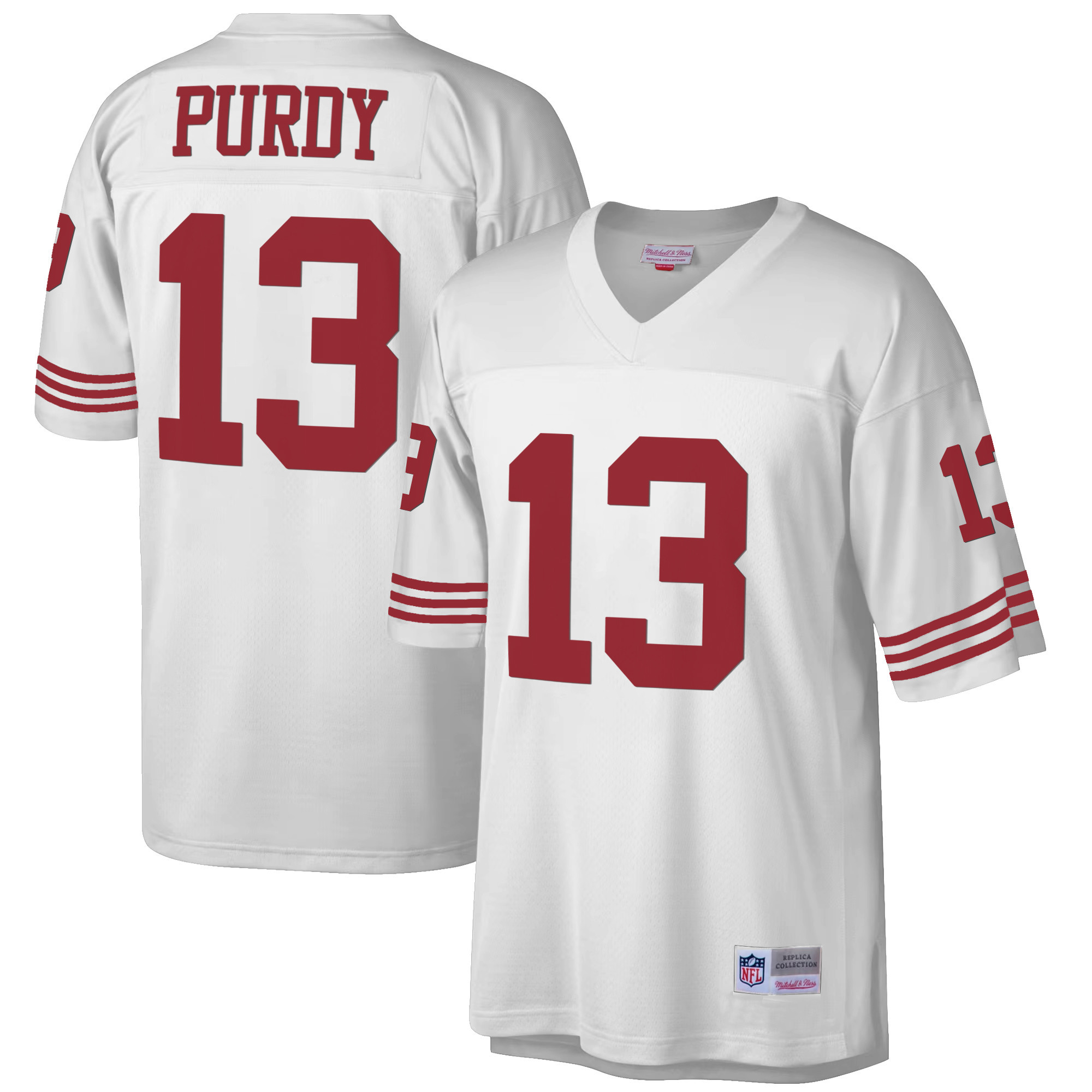 Men's Brock Purdy San Francisco 49ers 1990 Big & Tall White Jersey - All Stitched
