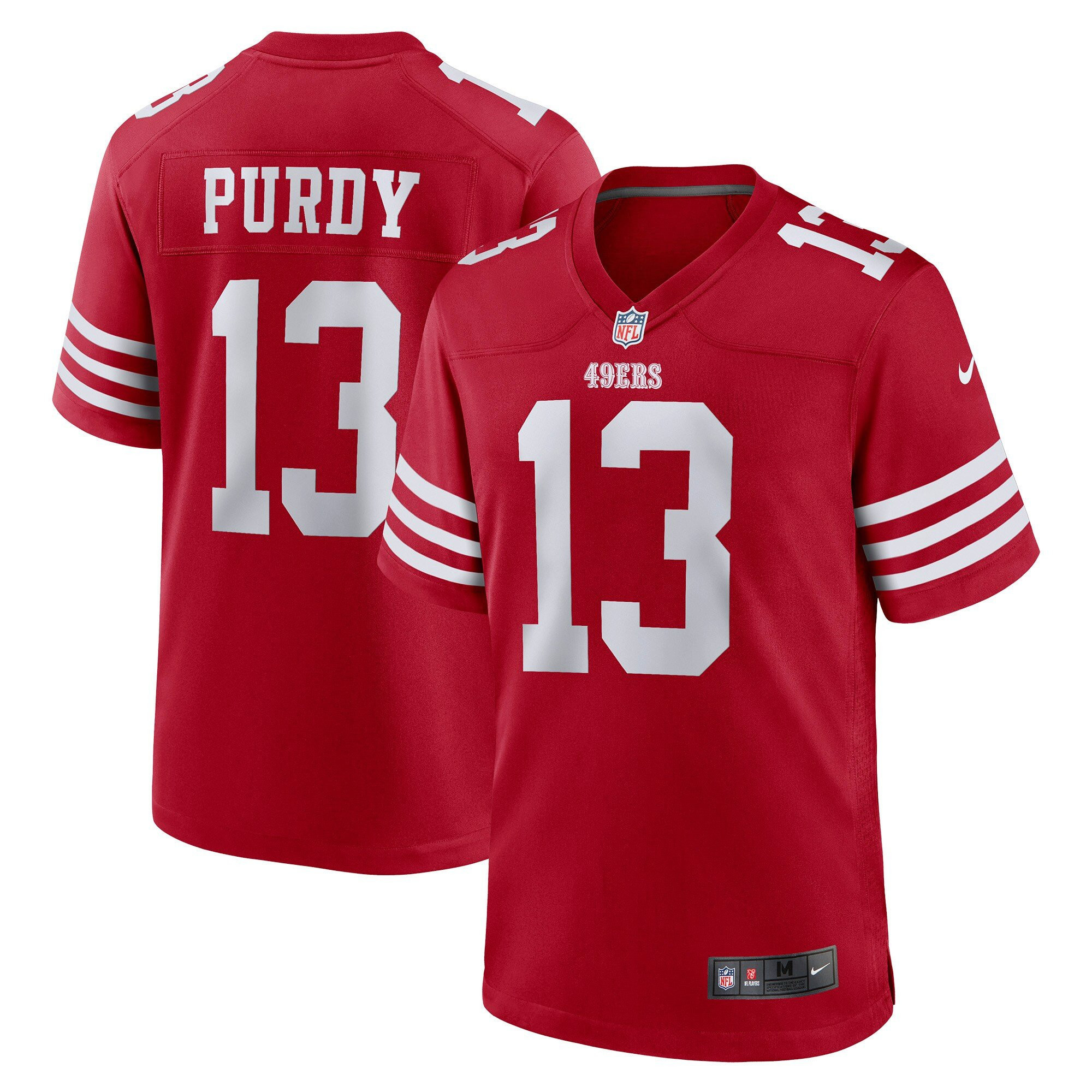 Men's Brock Purdy San Francisco 49ers Game Red Jersey - All Stitched