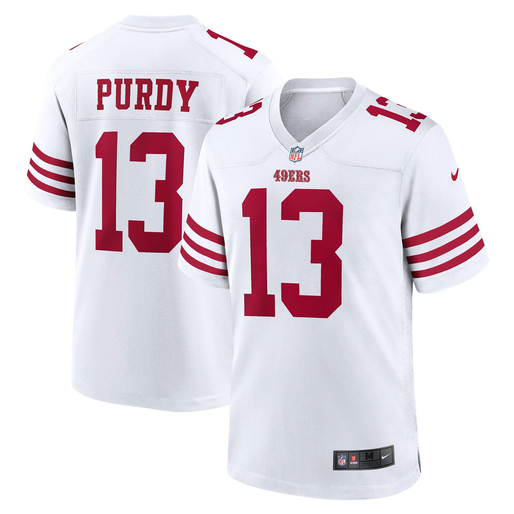 Men's Brock Purdy San Francisco 49ers Game White Game Jersey - All Stitched