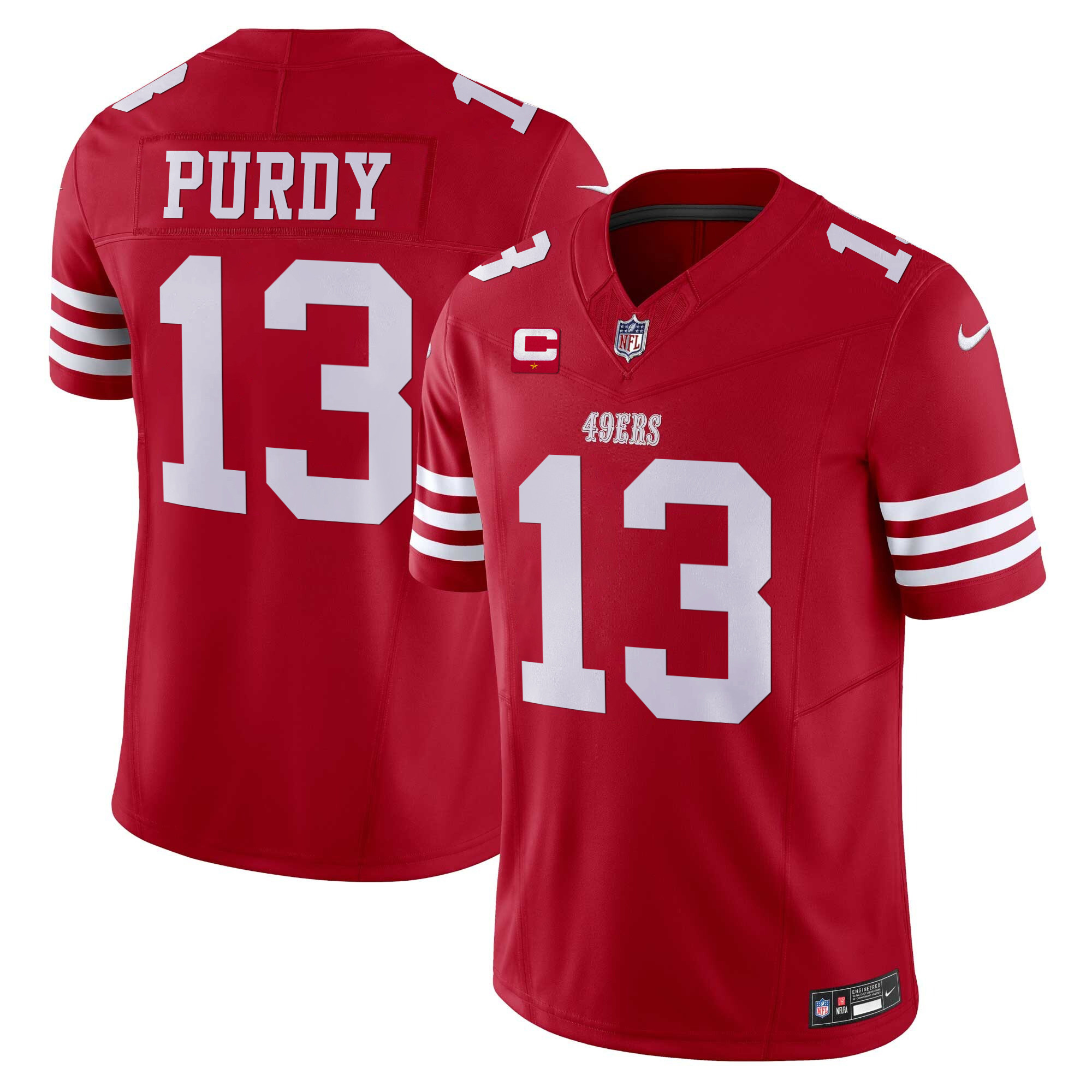 Men's Brock Purdy San Francisco 49ers Vapor Limited Red Jersey - All Stitched