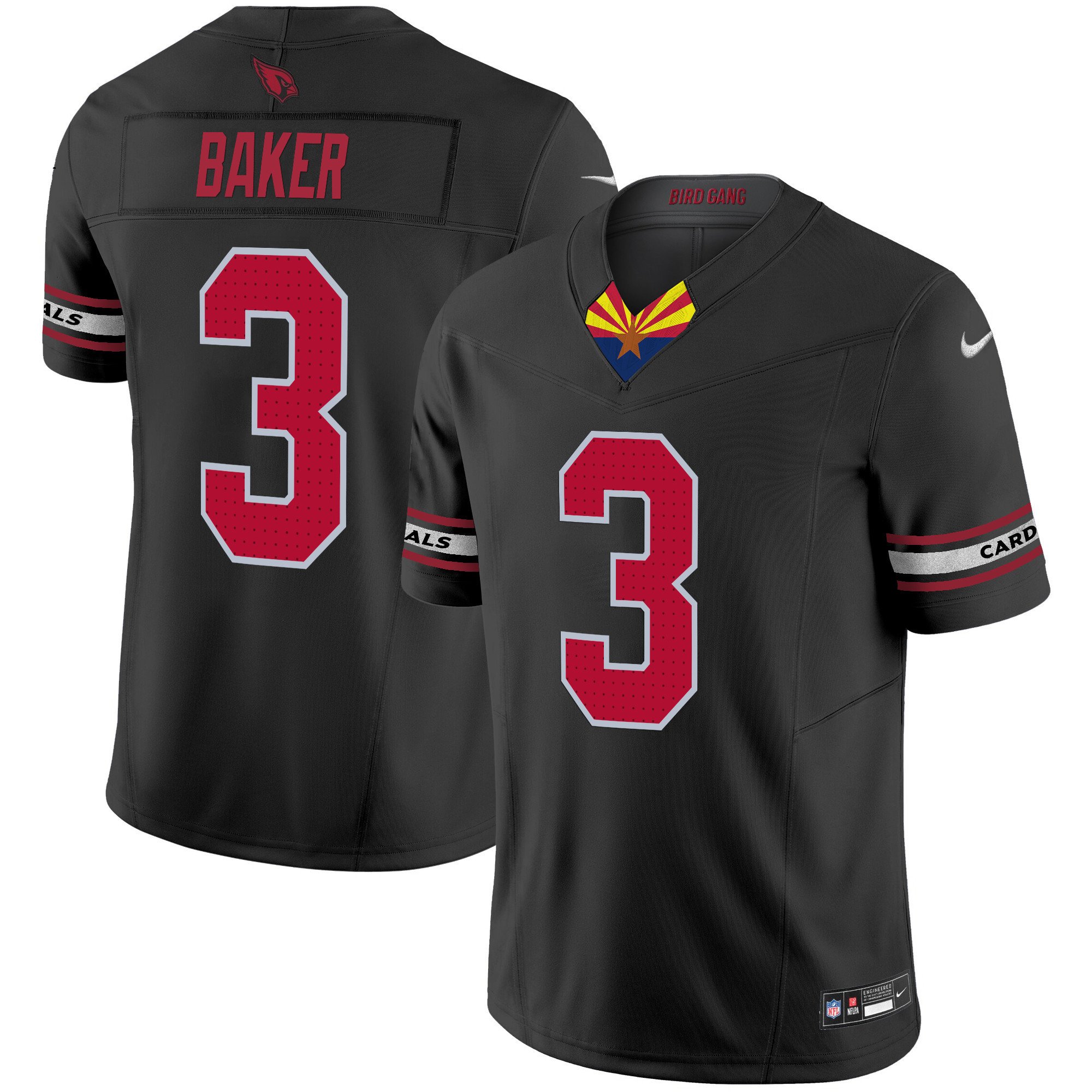 Men's Budda Baker Arizona Cardinals 2024 Special Vapor Limited Black Jersey - All Stitched