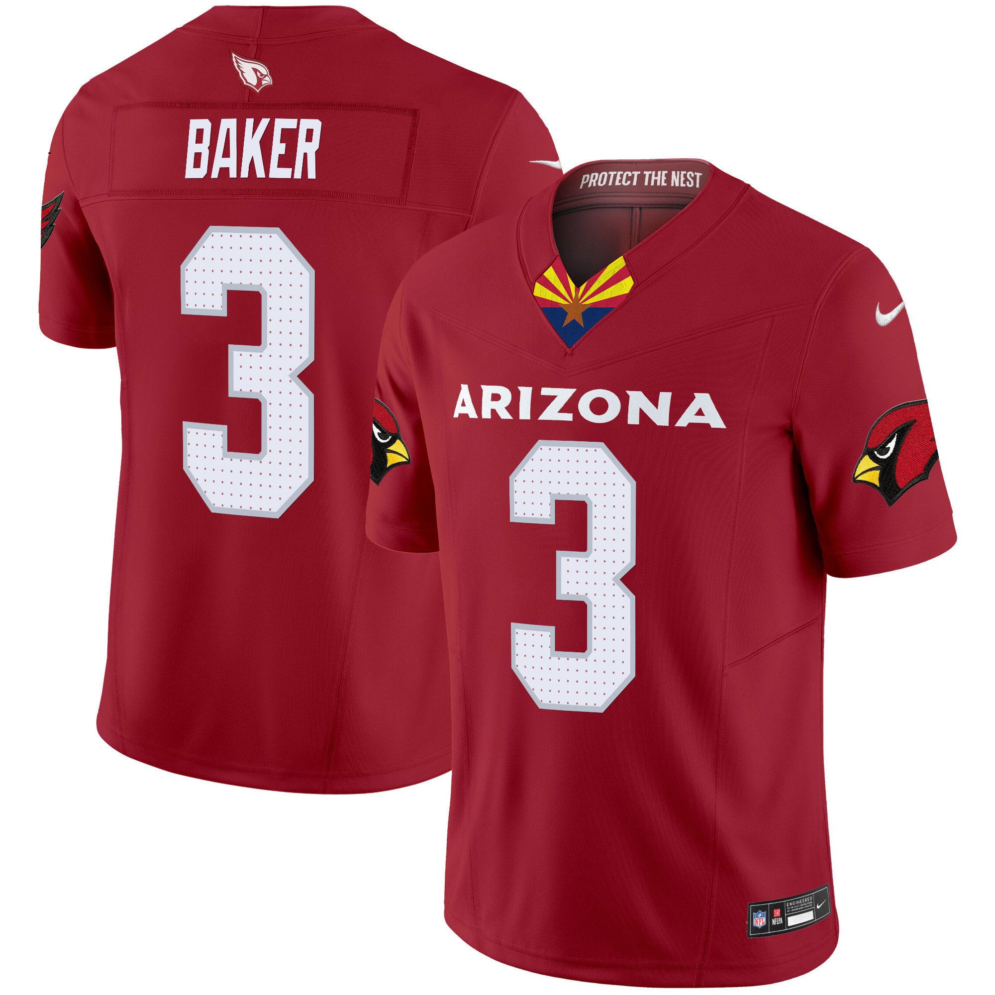Men's Budda Baker Arizona Cardinals 2024 Special Vapor Limited Red Jersey - All Stitched