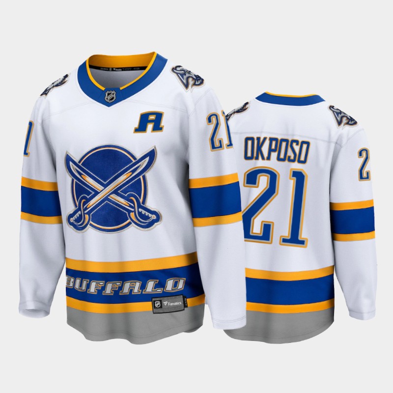 Men's Buffalo Sabres Kyle Okposo #21 Special Edition White 2020-21 Jersey
