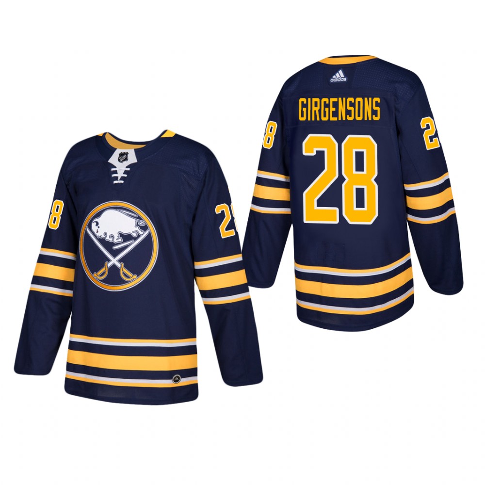 Men's Buffalo Sabres Zemgus Girgensons #28 Home Navy Player Cheap Jersey