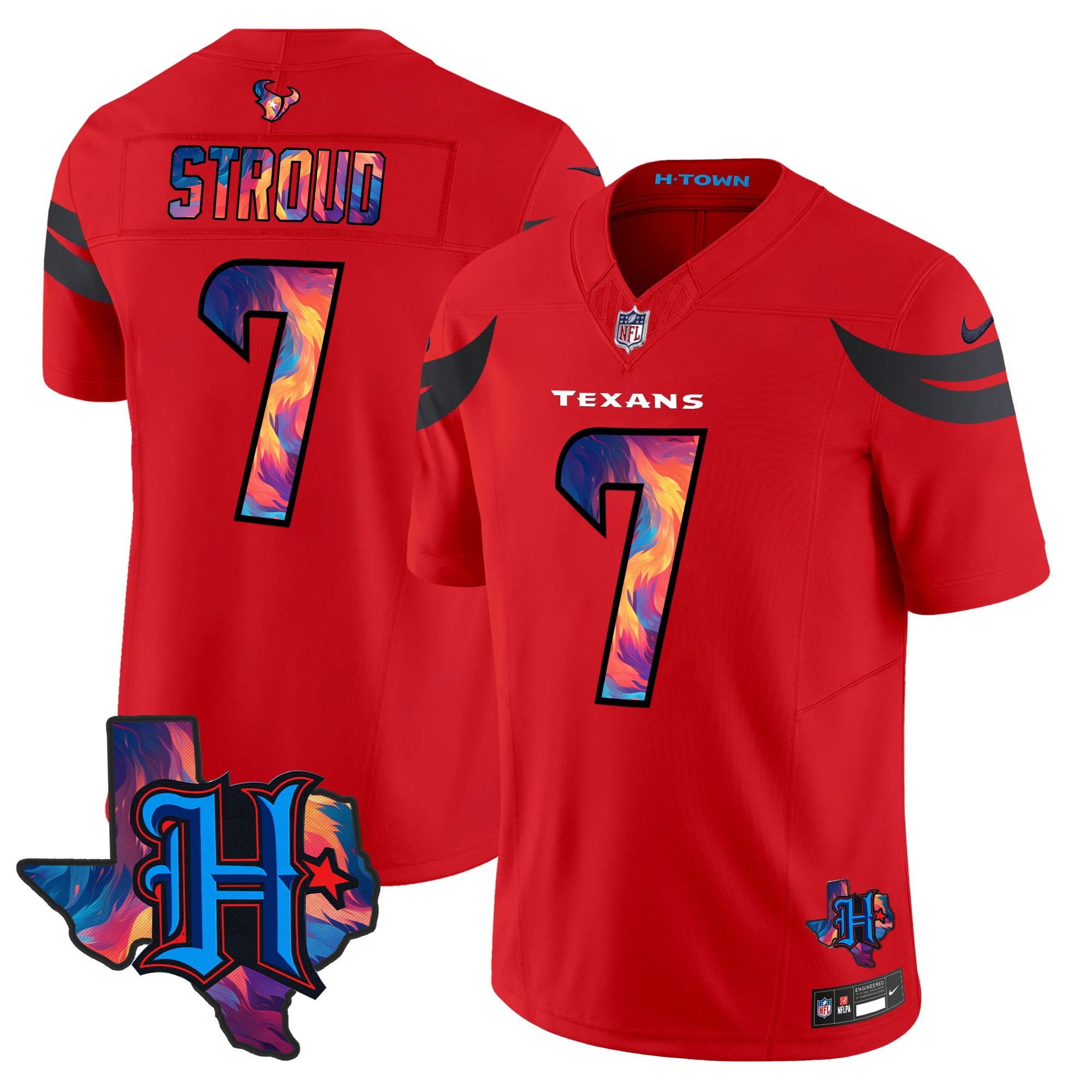 Men's C.J. Stroud Houston Texans 2024 Special Vapor Limited Red Jersey - All Stitched