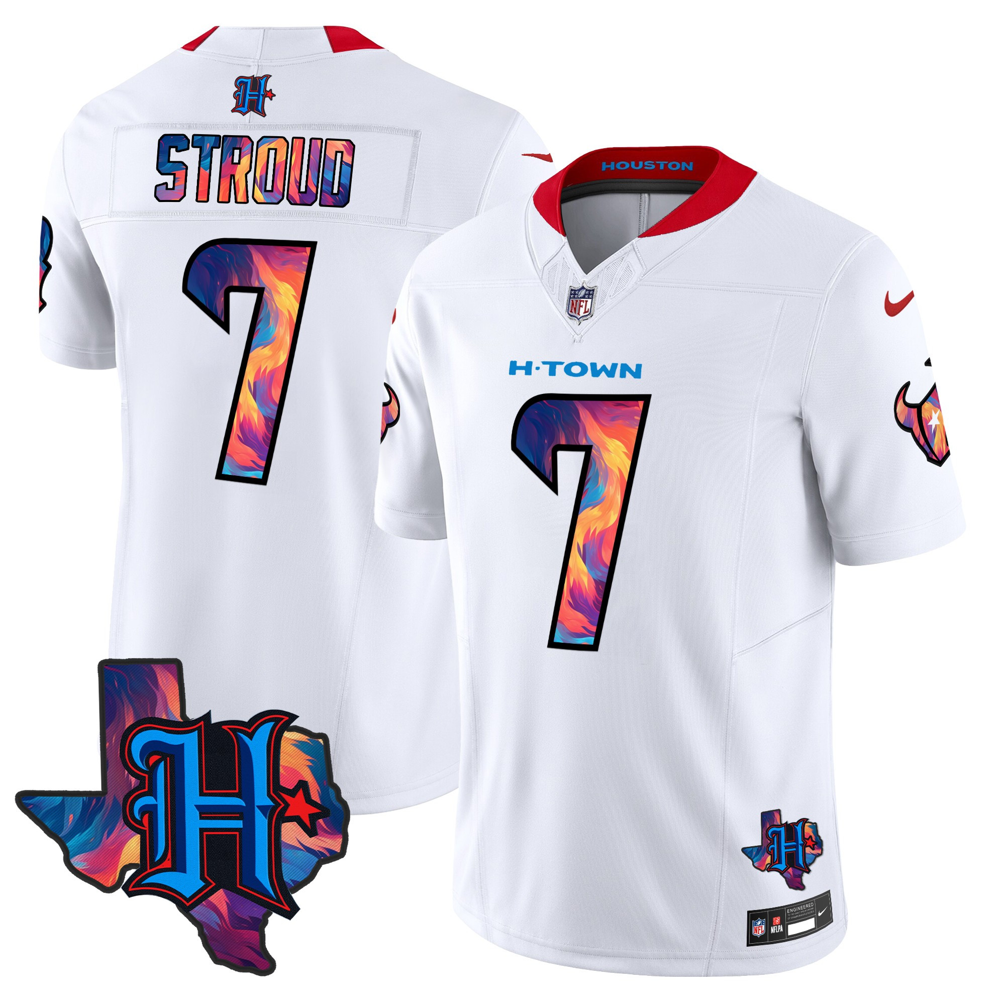 Men's C.J. Stroud Houston Texans 2024 Special Vapor Limited White Jersey - All Stitched