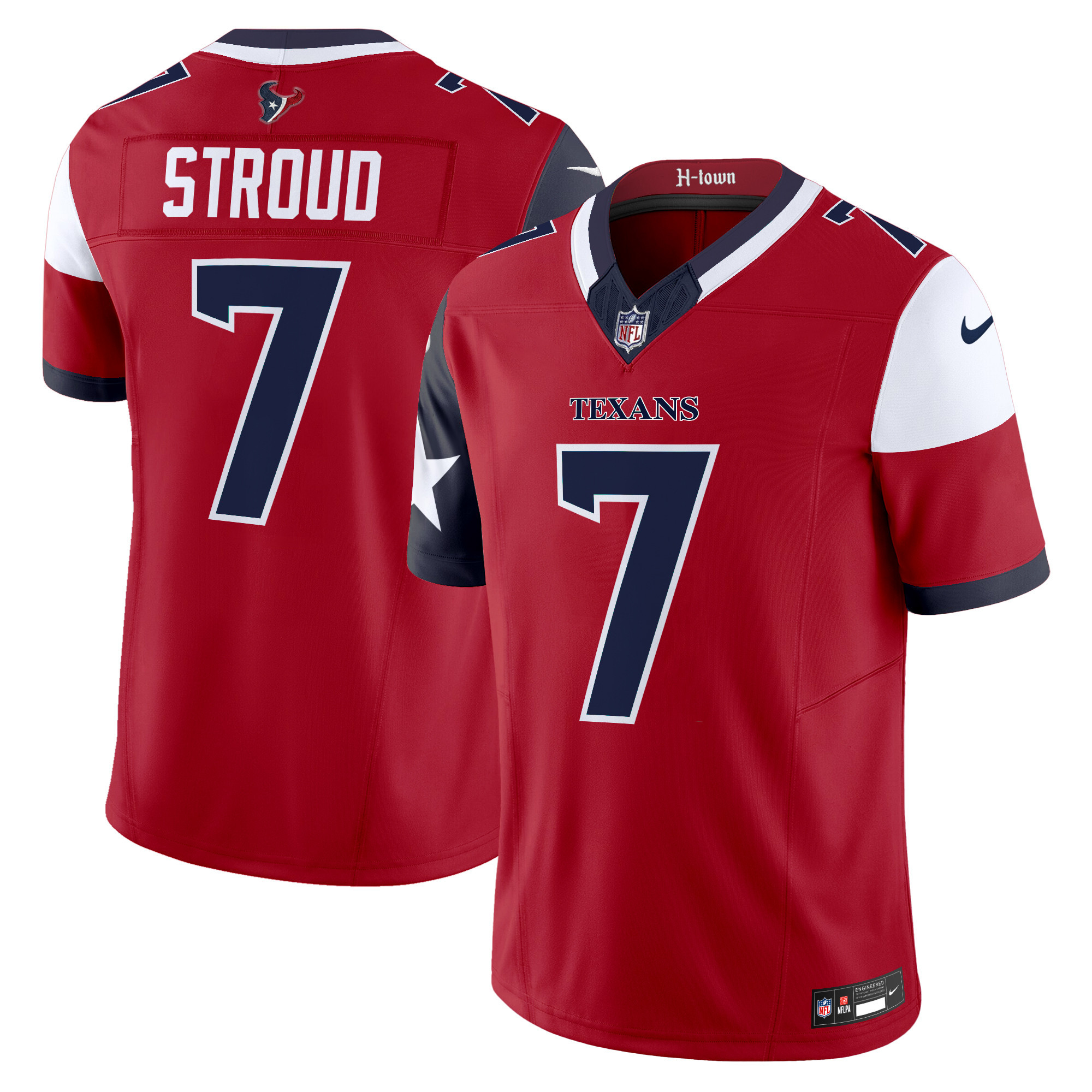 Men's C.J. Stroud Houston Texans 2024 Vapor Limited Red Jersey - All Stitched