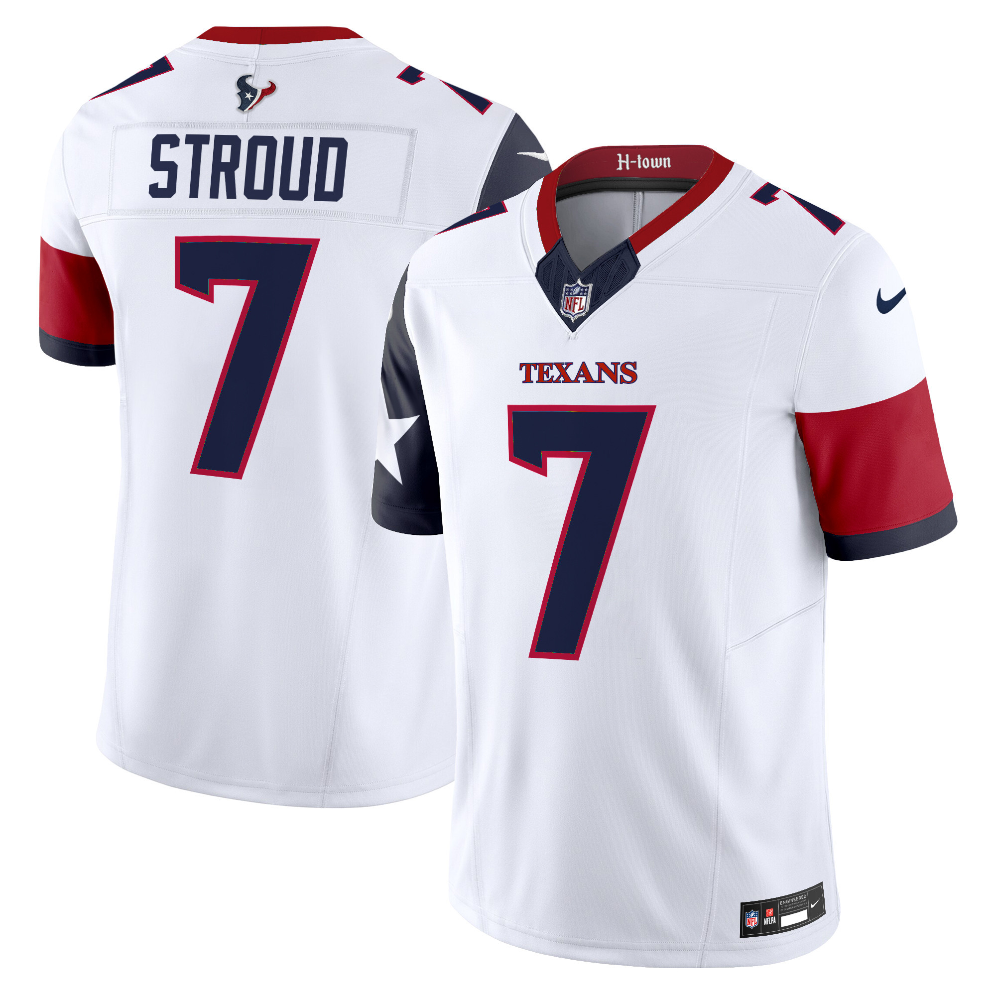 Men's C.J. Stroud Houston Texans 2024 Vapor Limited White Jersey - All Stitched