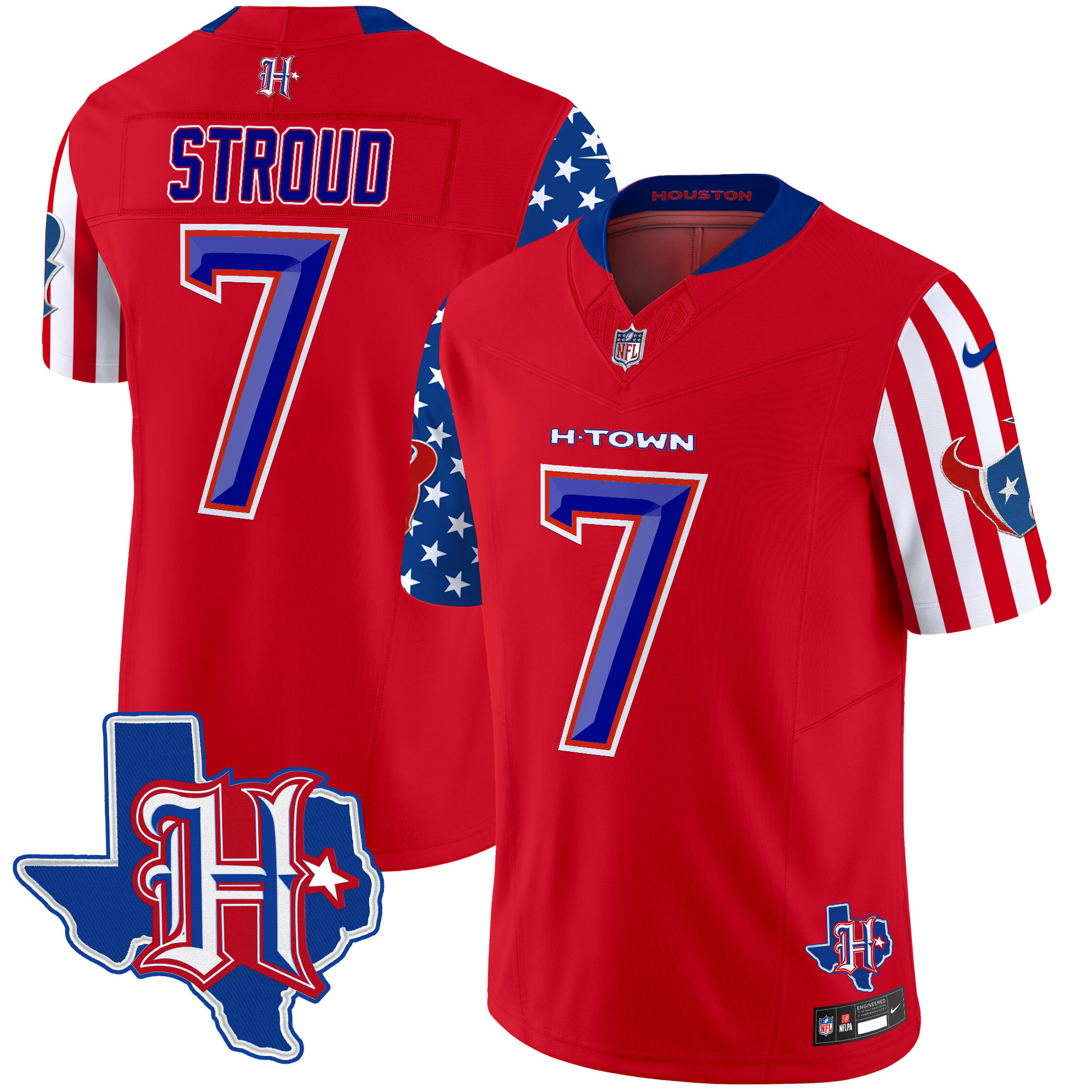 Men's C.J. Stroud Houston Texans American Style Vapor Limited Red Jersey - All Stitched