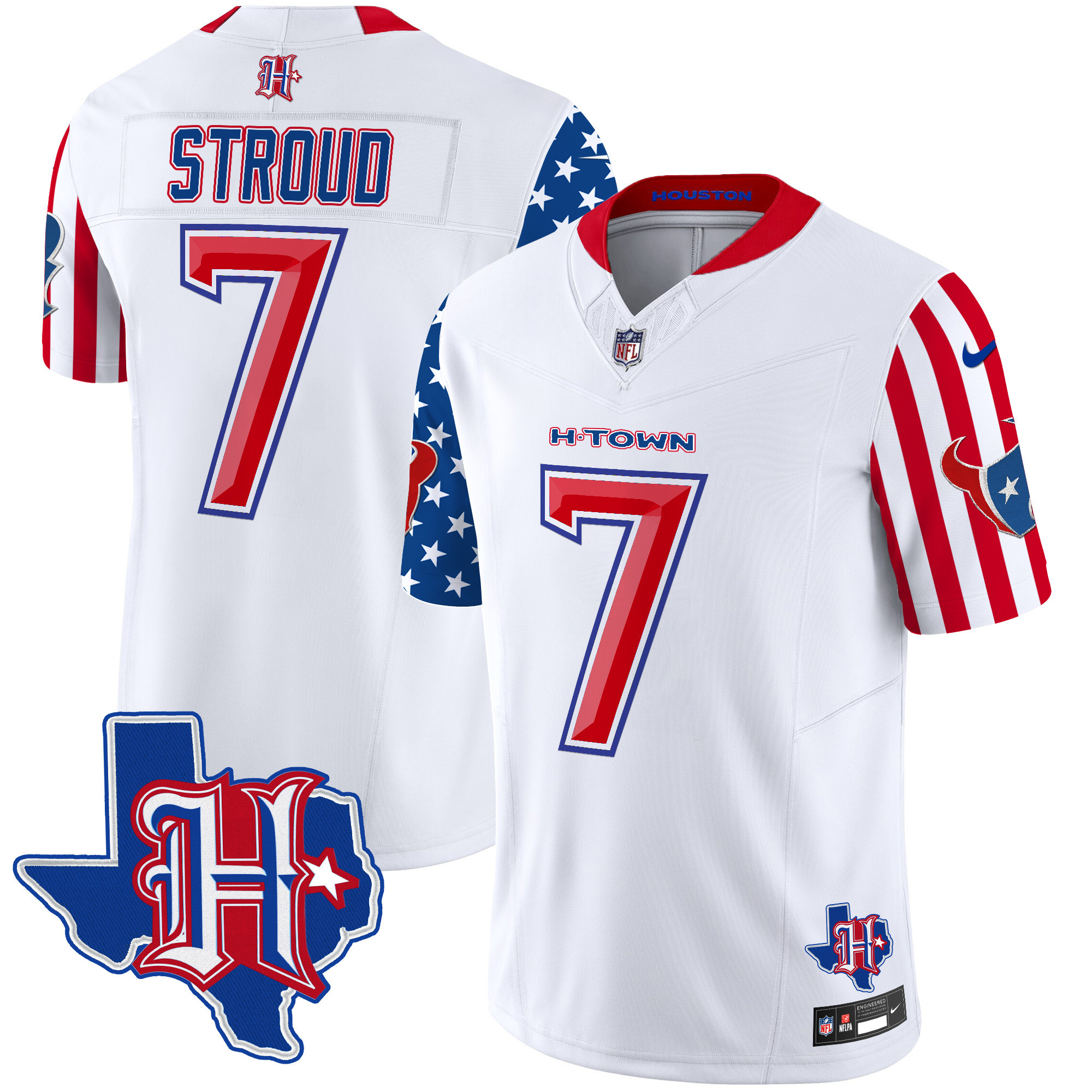 Men's C.J. Stroud Houston Texans American Style Vapor Limited White Jersey - All Stitched