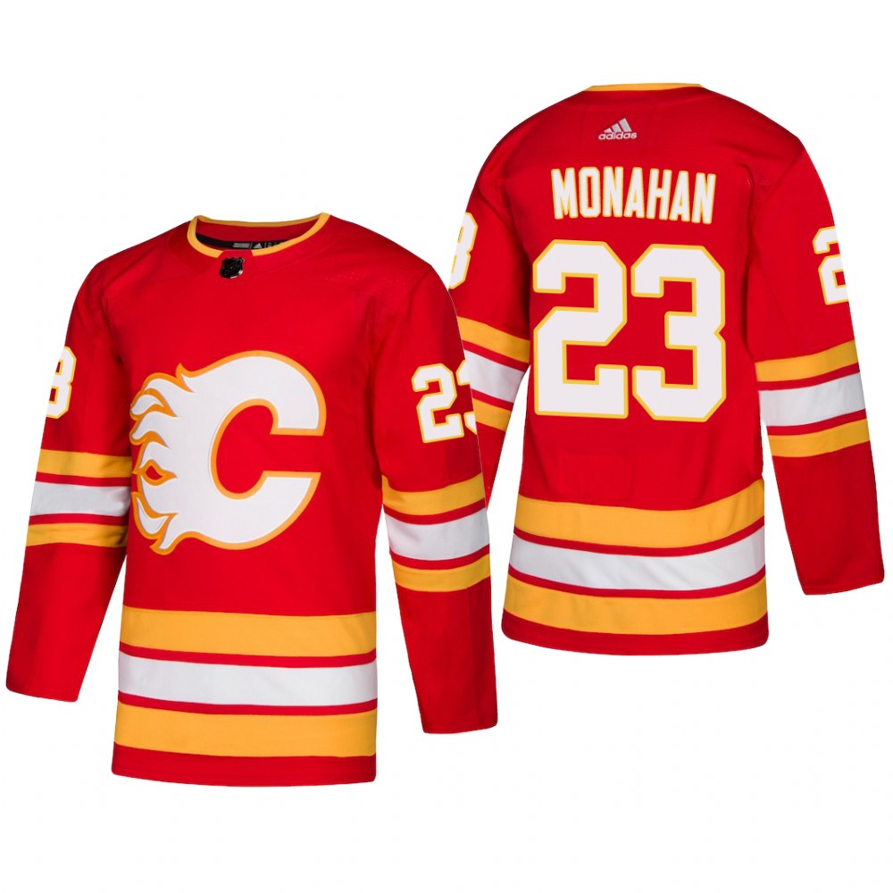 Men's Calgary Flames Sean Monahan #23 2018-19 Alternate Reasonable Adidas Jersey - Red