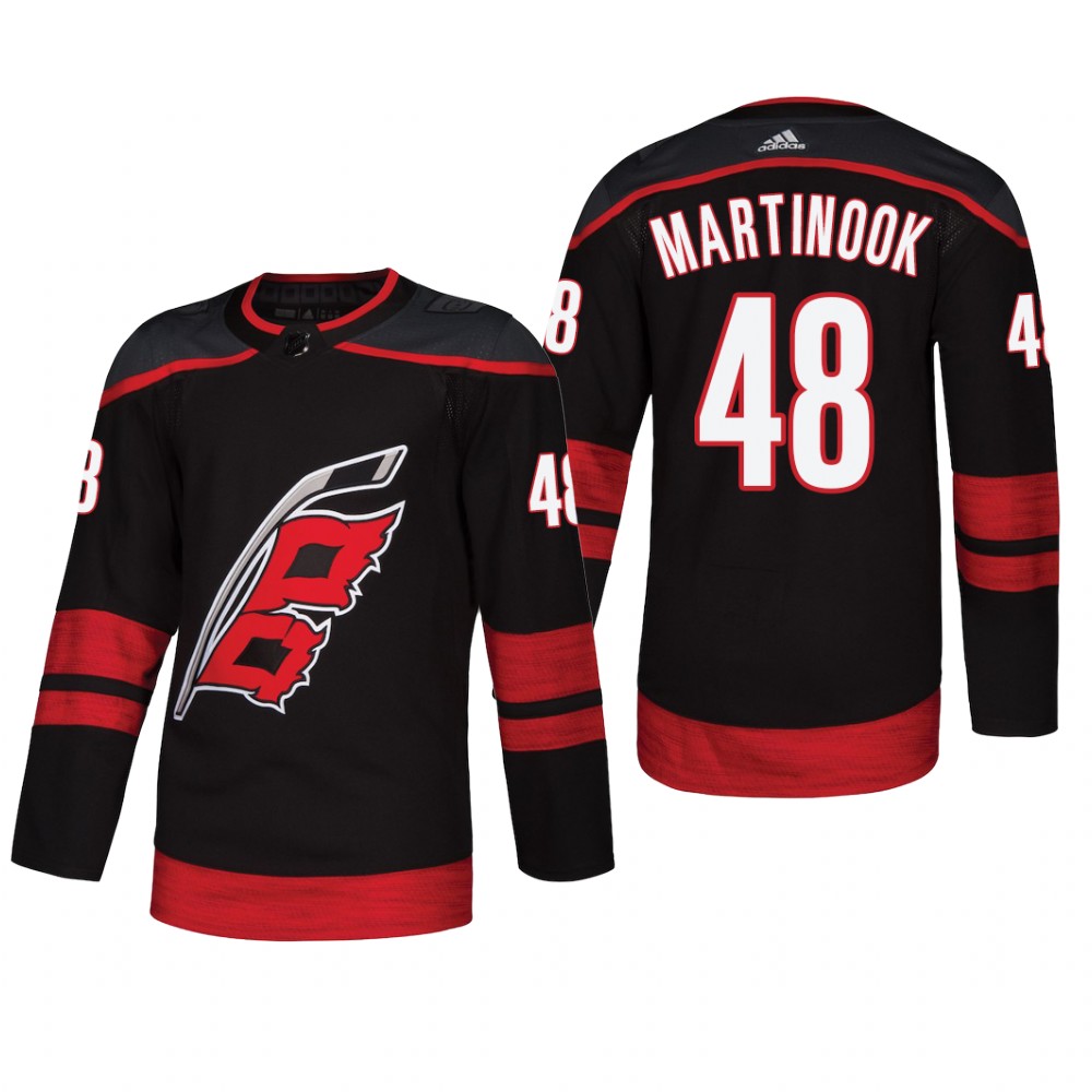Men's Carolina Hurricanes Jordan Martinook #48 2018 Alternate Reasonable Jersey - Black