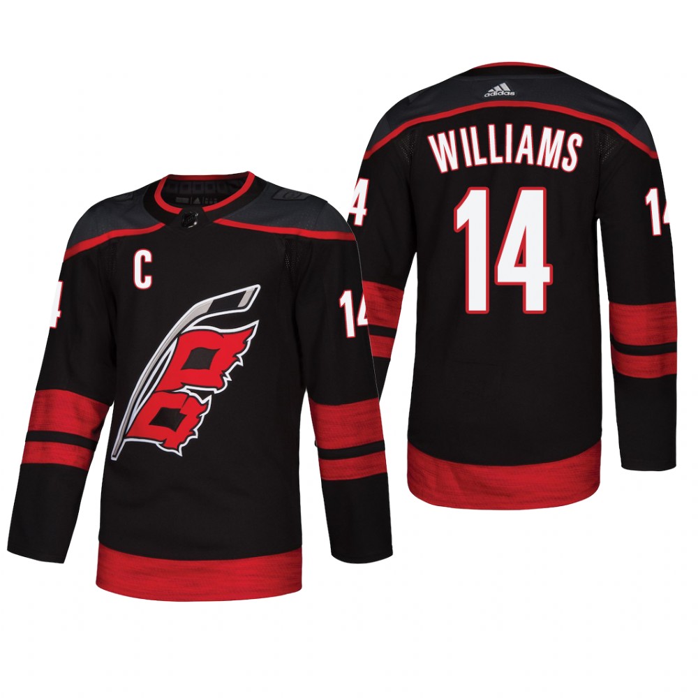 Men's Carolina Hurricanes Justin Williams #14 2018 Alternate Reasonable Jersey - Black