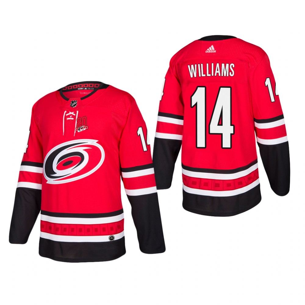Men's Carolina Hurricanes Justin Williams #14 Home Red Player Cheap Jersey