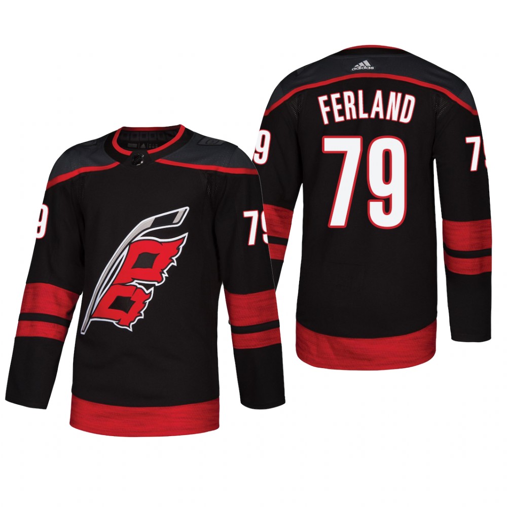 Men's Carolina Hurricanes Micheal Ferland #79 2018 Alternate Reasonable Jersey - Black