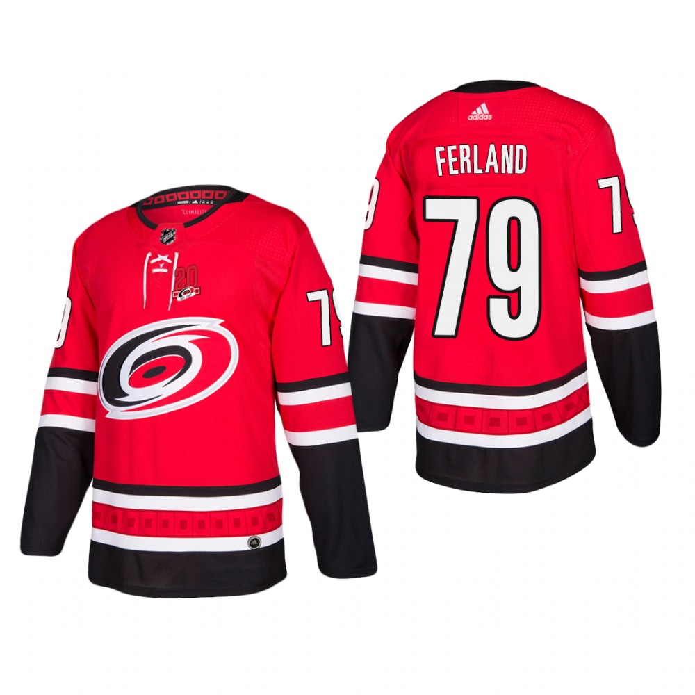 Men's Carolina Hurricanes Micheal Ferland #79 Home Red Player Cheap Jersey