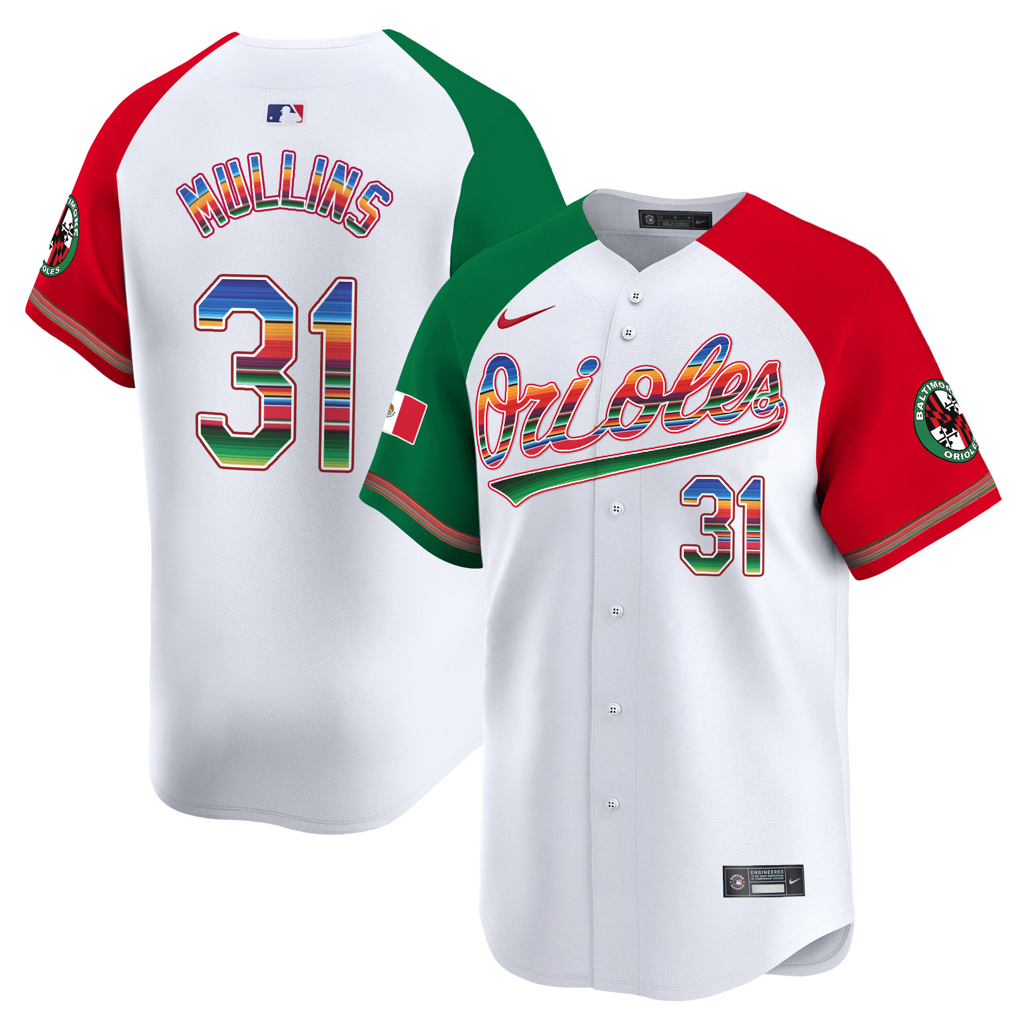 Men's Cedric Mullins Baltimore Orioles Mexico Vapor Premier Limited Alternate Jersey - All Stitched