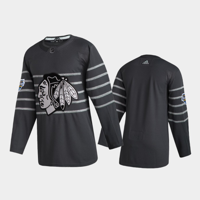 Men's Chicago Blackhawks Gray 2020 NHL All-Star Game Adidas Jersey