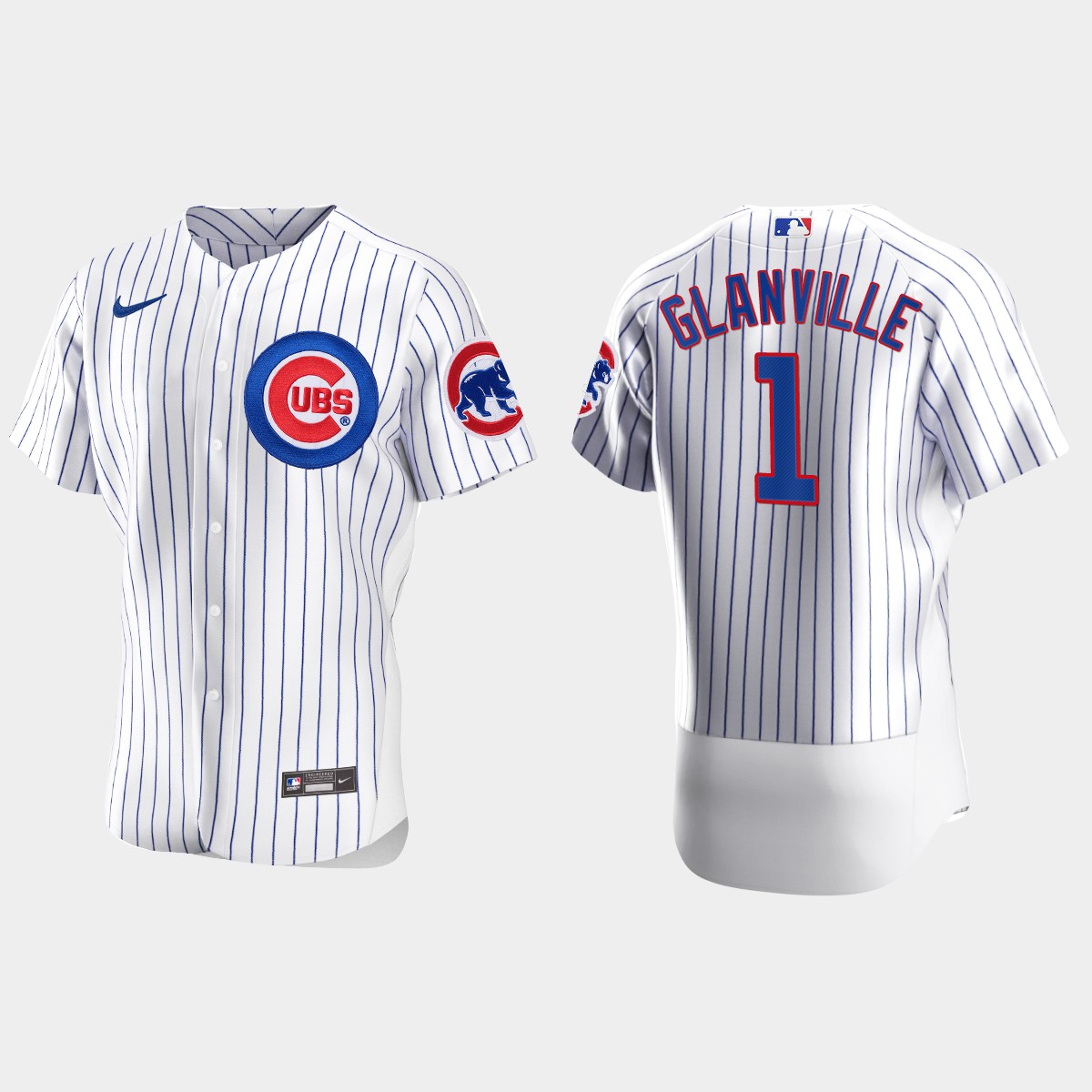 Men's Chicago Cubs Doug Glanville White Retired Player Jersey