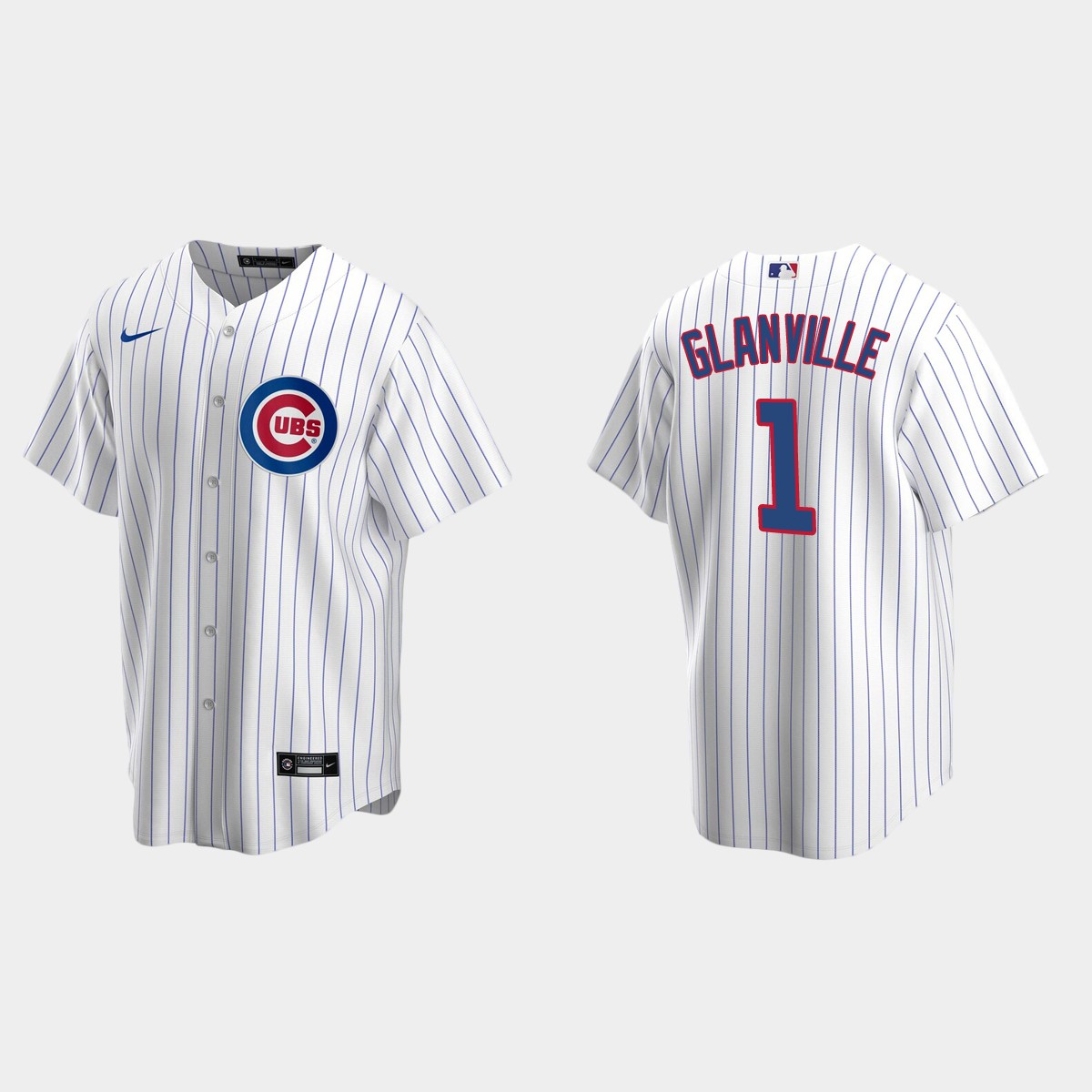Men's Chicago Cubs Doug Glanville White Retired Player Jersey