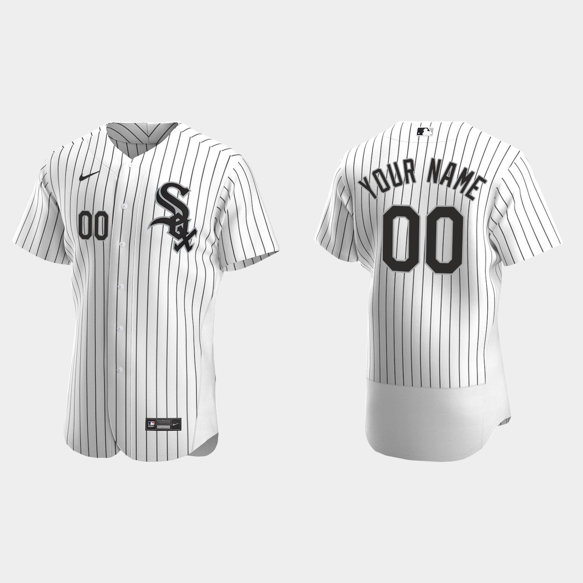 Men's Chicago White Sox White 2020 Home Custom Jersey