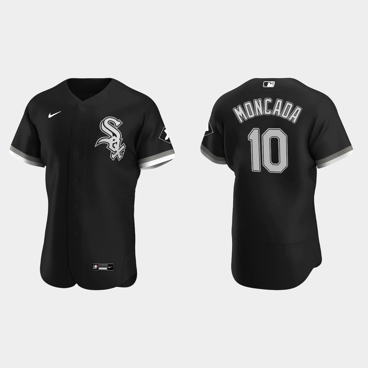 Men's Chicago White Sox Yoan Moncada 2020 Alternate Jersey - Black