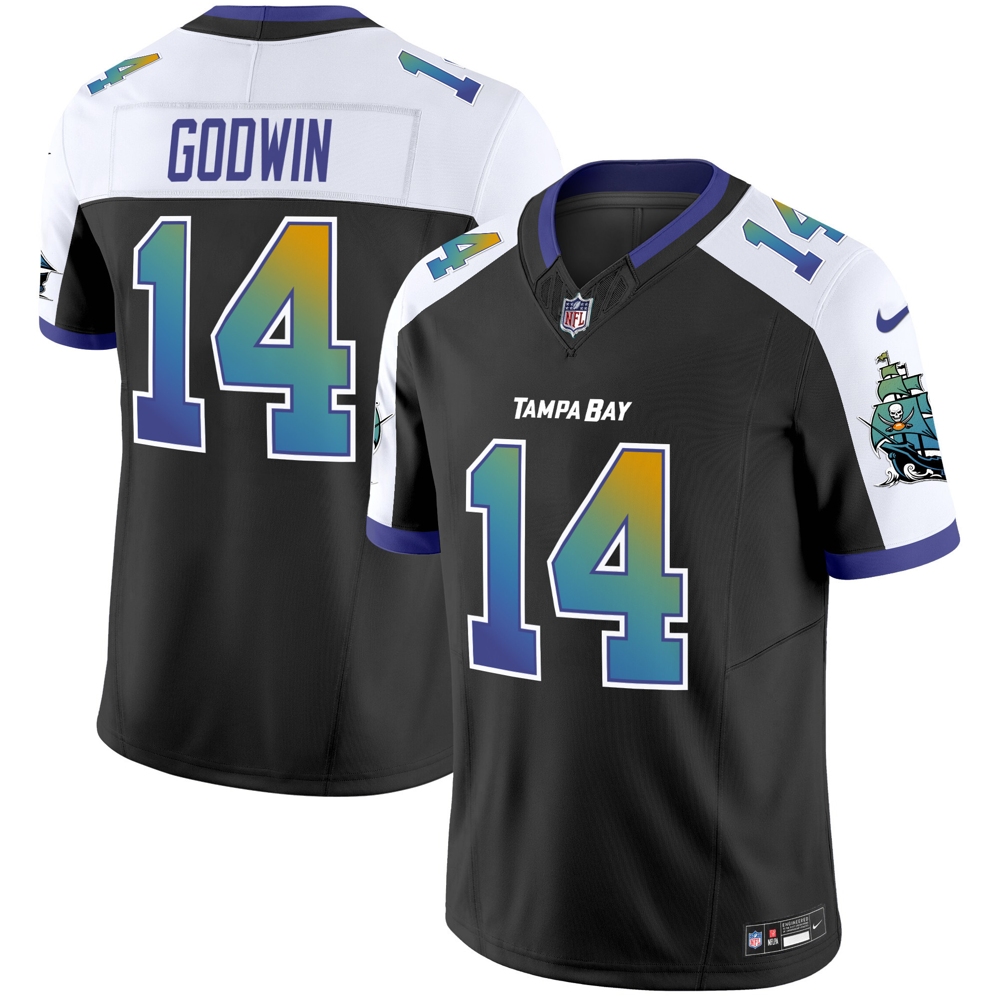 Men's Chris Godwin Tampa Bay Buccaneers "Tampa City" Vapor Limited Alternate Jersey - All Stitched