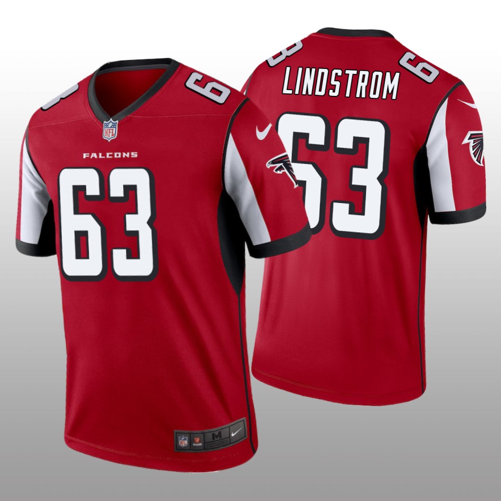 Men's Chris Lindstrom #63 Atlanta Falcons Red Legend Jersey