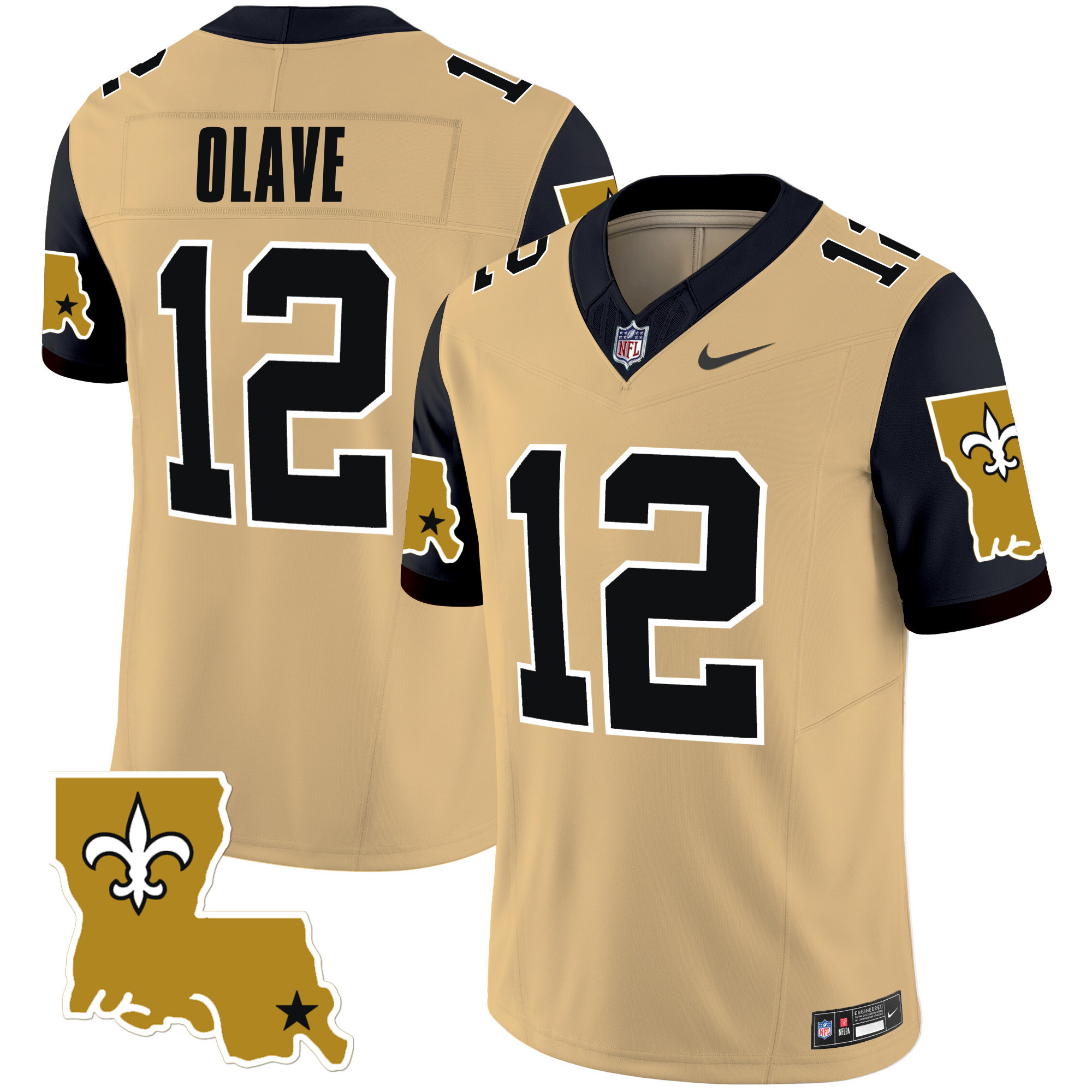 Men's Chris Olave New Orleans Saints 1987 Legacy Vapor Limited Gold Jersey V2 - All Stitched