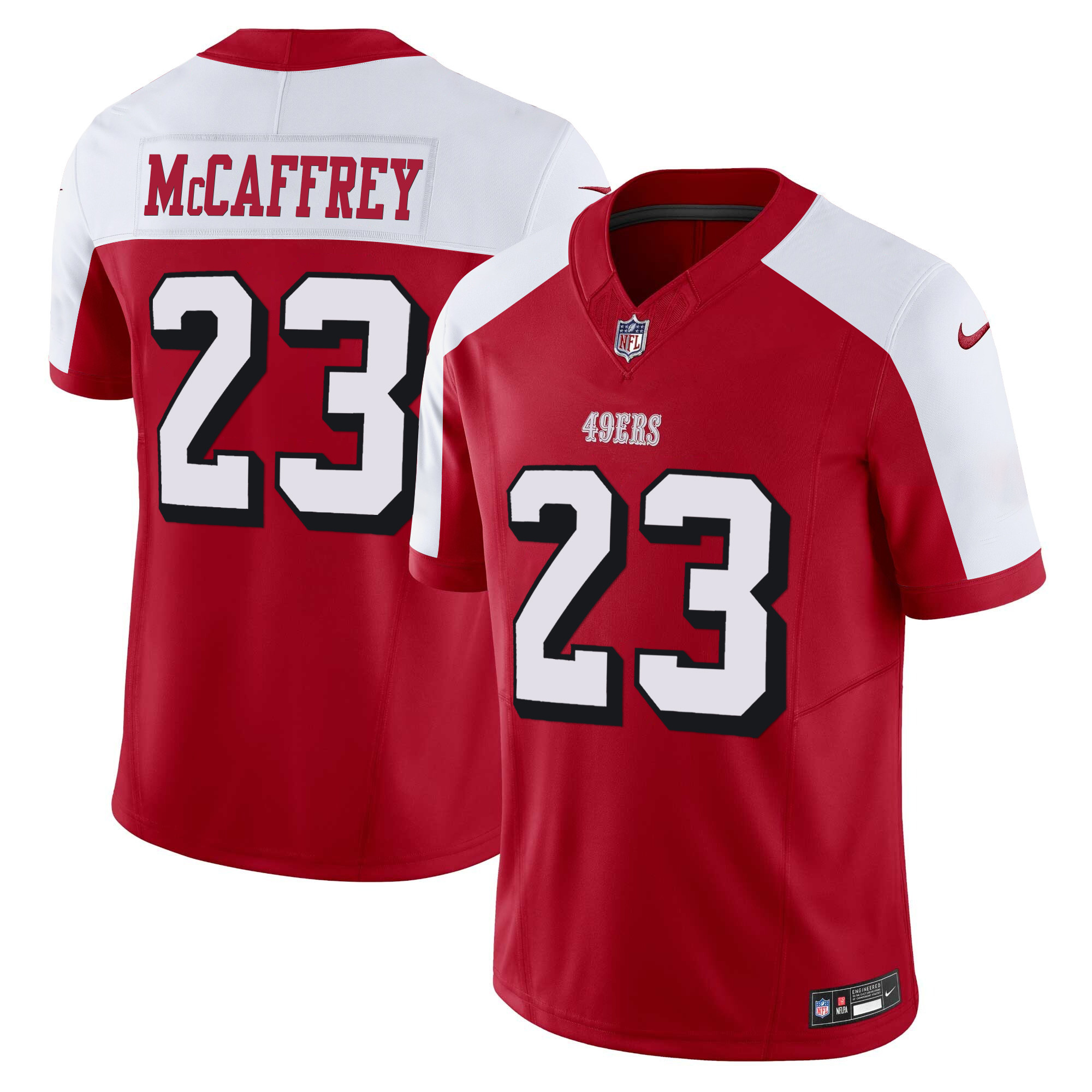 Men's Christian McCaffrey San Francisco 49ers Vapor Limited Alternate Jersey V2 - All Stitched