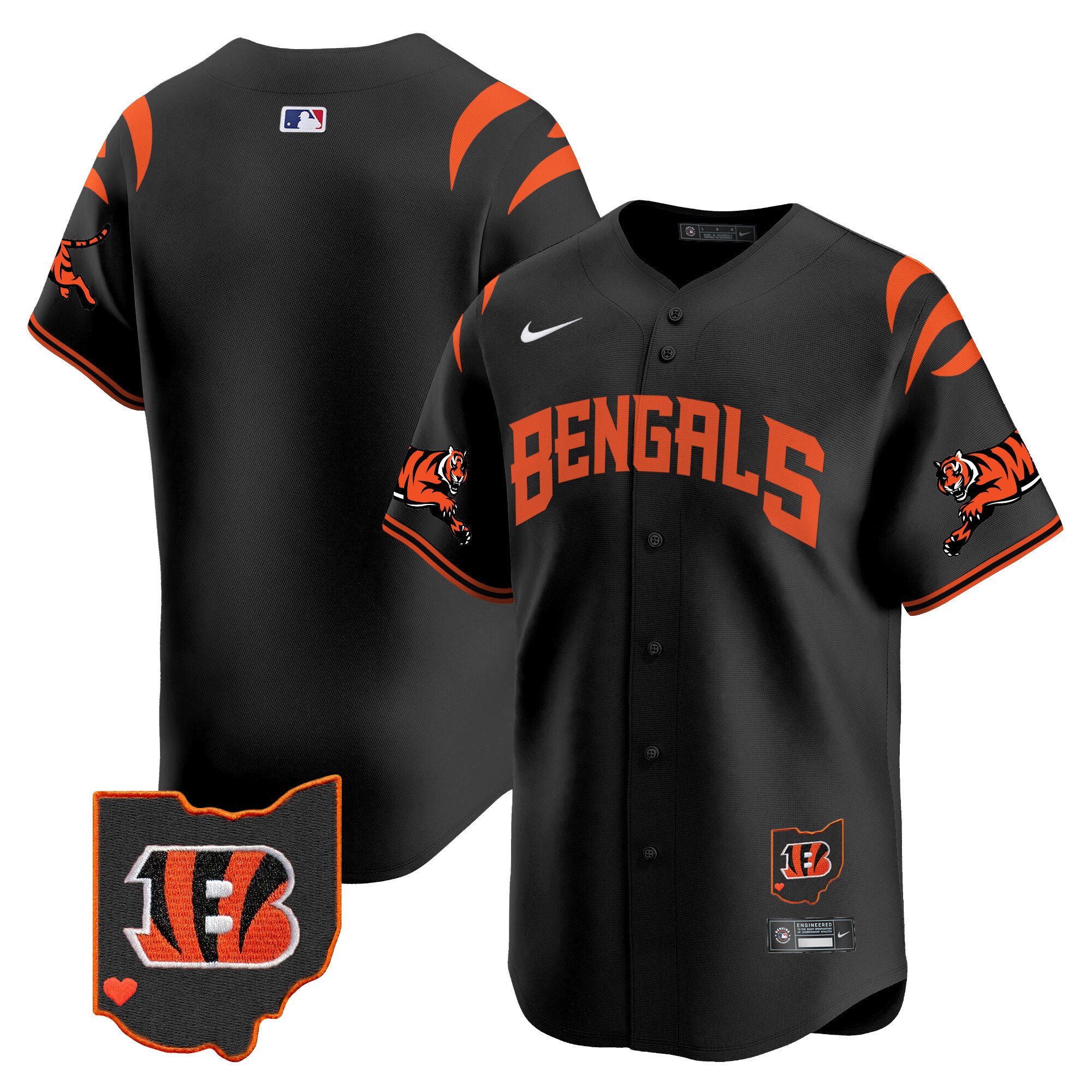 Men's Cincinnati Bengals Vapor Premier Limited  Black Jersey - All Stitched