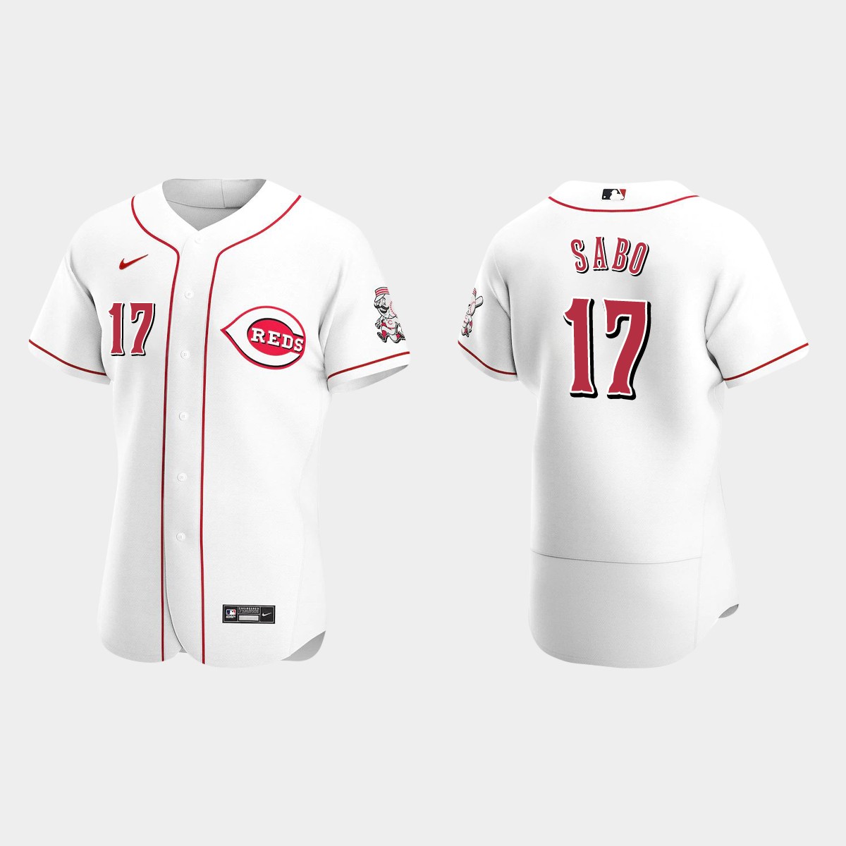 Men's Cincinnati Reds Chris Sabo White Retired Player Jersey
