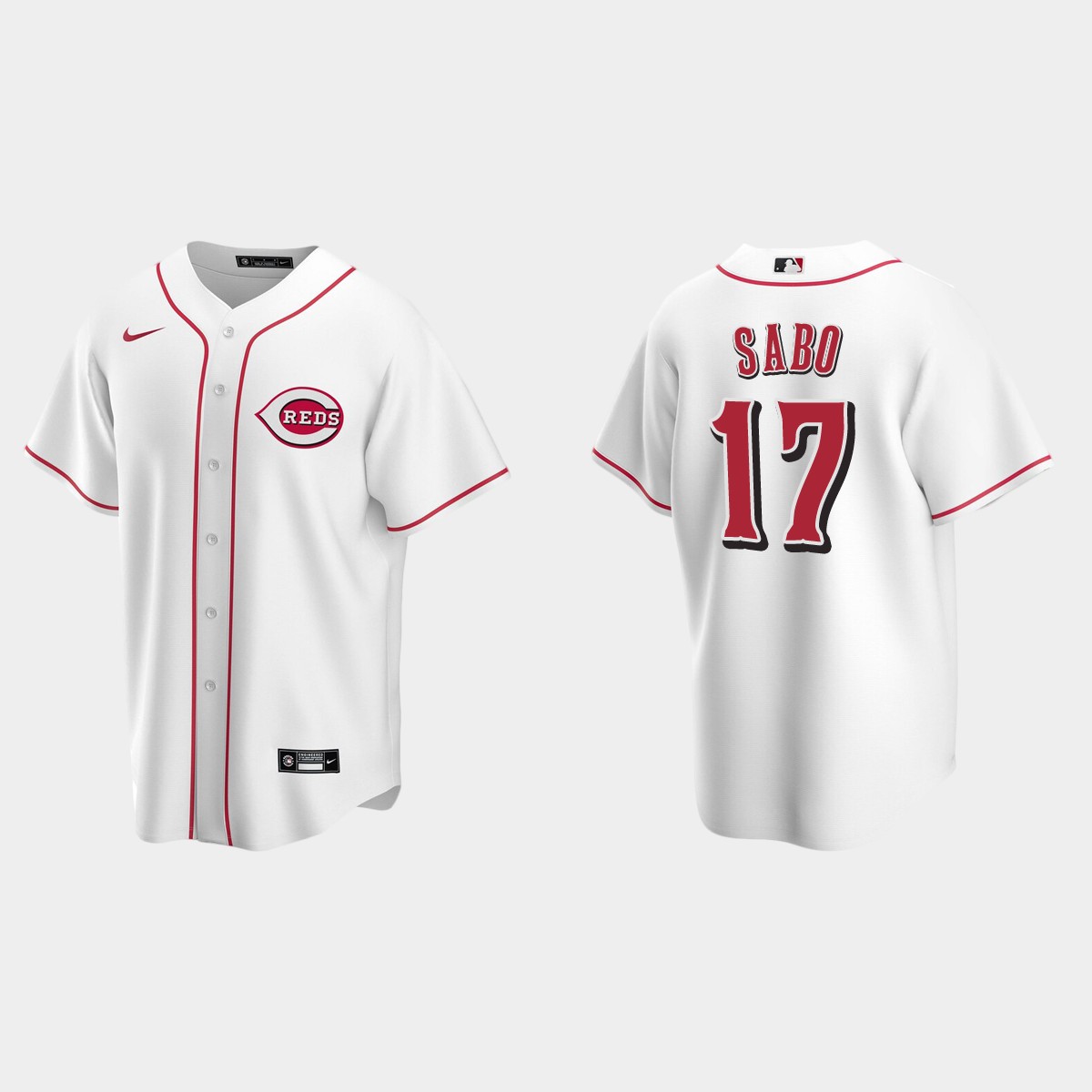 Men's Cincinnati Reds Chris Sabo White Retired Player Jersey