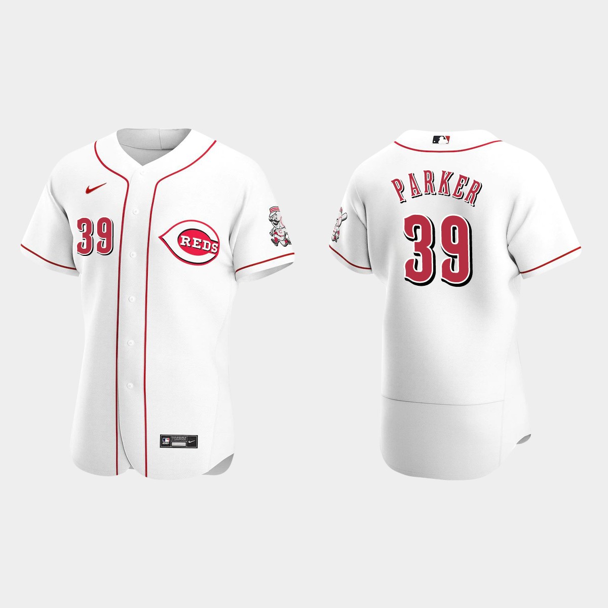 Men's Cincinnati Reds Dave Parker White Retired Player Jersey