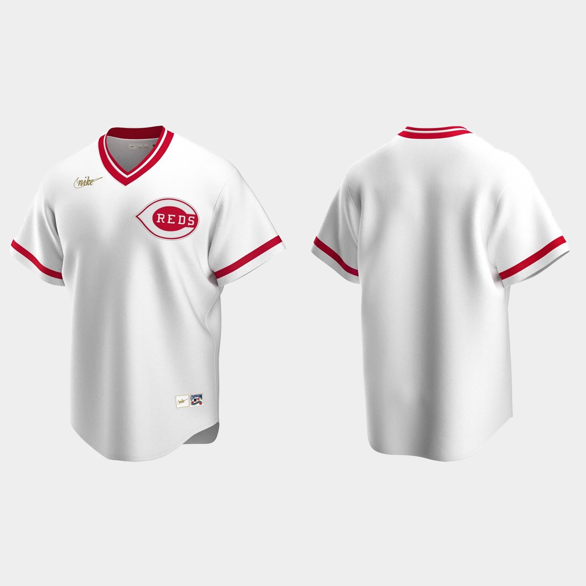 Men's Cincinnati Reds Home Cooperstown Collection Jersey - White