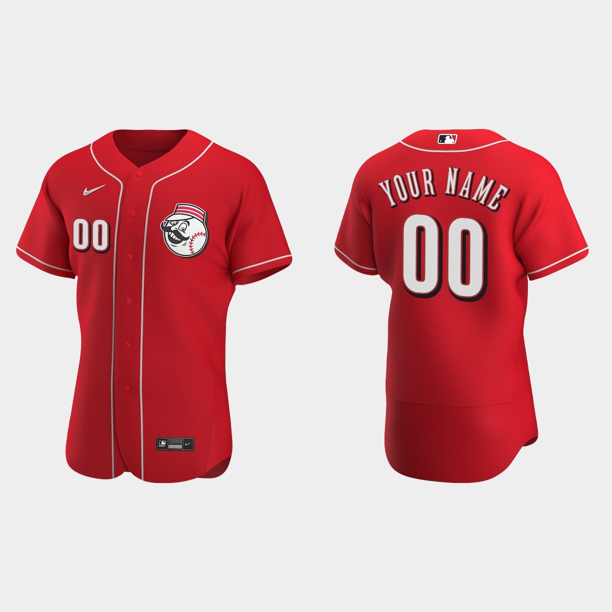 Men's Cincinnati Reds Scarlet 2020 Alternate Custom Jersey