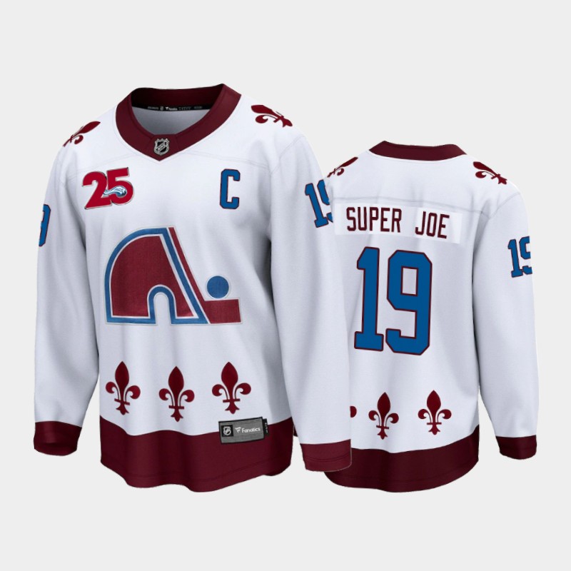 Men's Colorado Avalanche Joe Sakic #19 Special Edition Retired Playername White Jersey