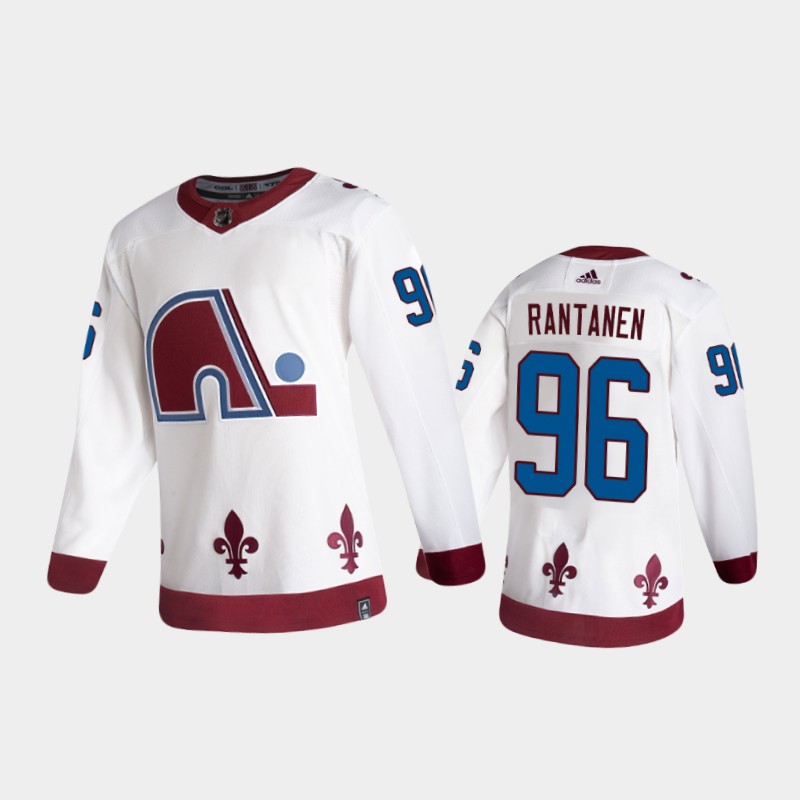 Men's Colorado Avalanche Mikko Rantanen #96 Reverse Retro 2020-21 White Jersey