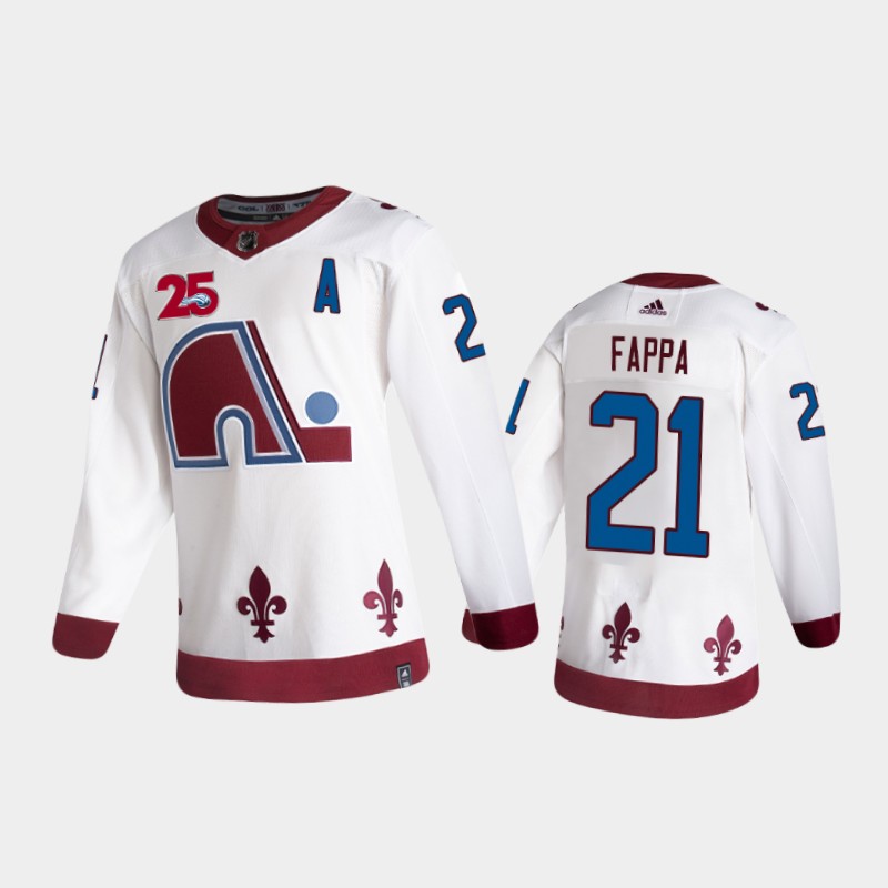 Men's Colorado Avalanche Peter Forsberg #21 Special Edition Retired Playername White Jersey