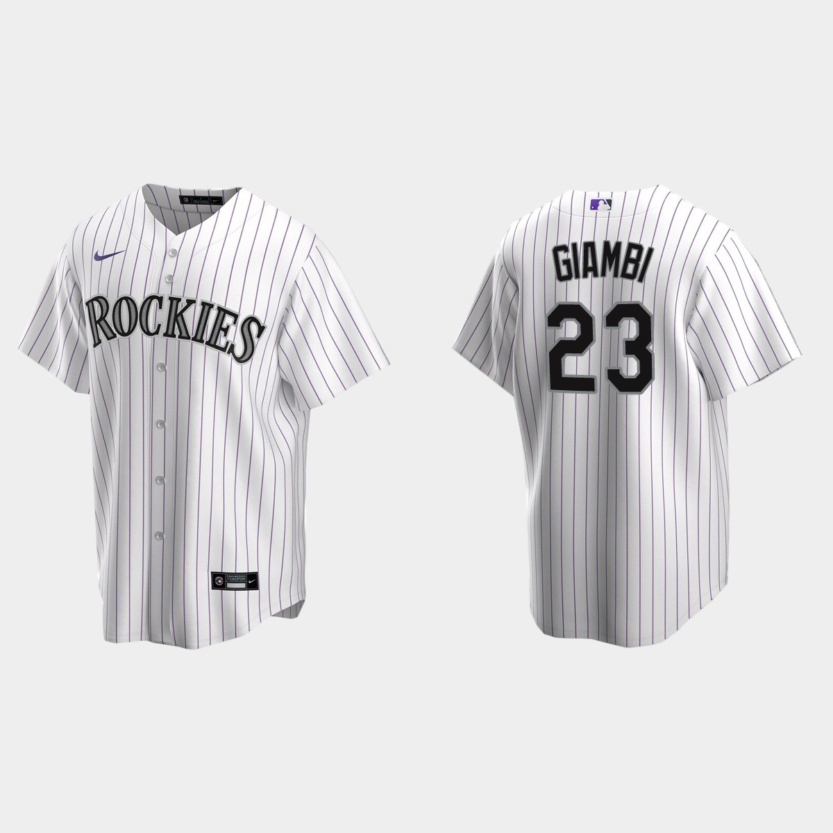 Men's Colorado Rockies Jason Giambi White Retired Player Jersey
