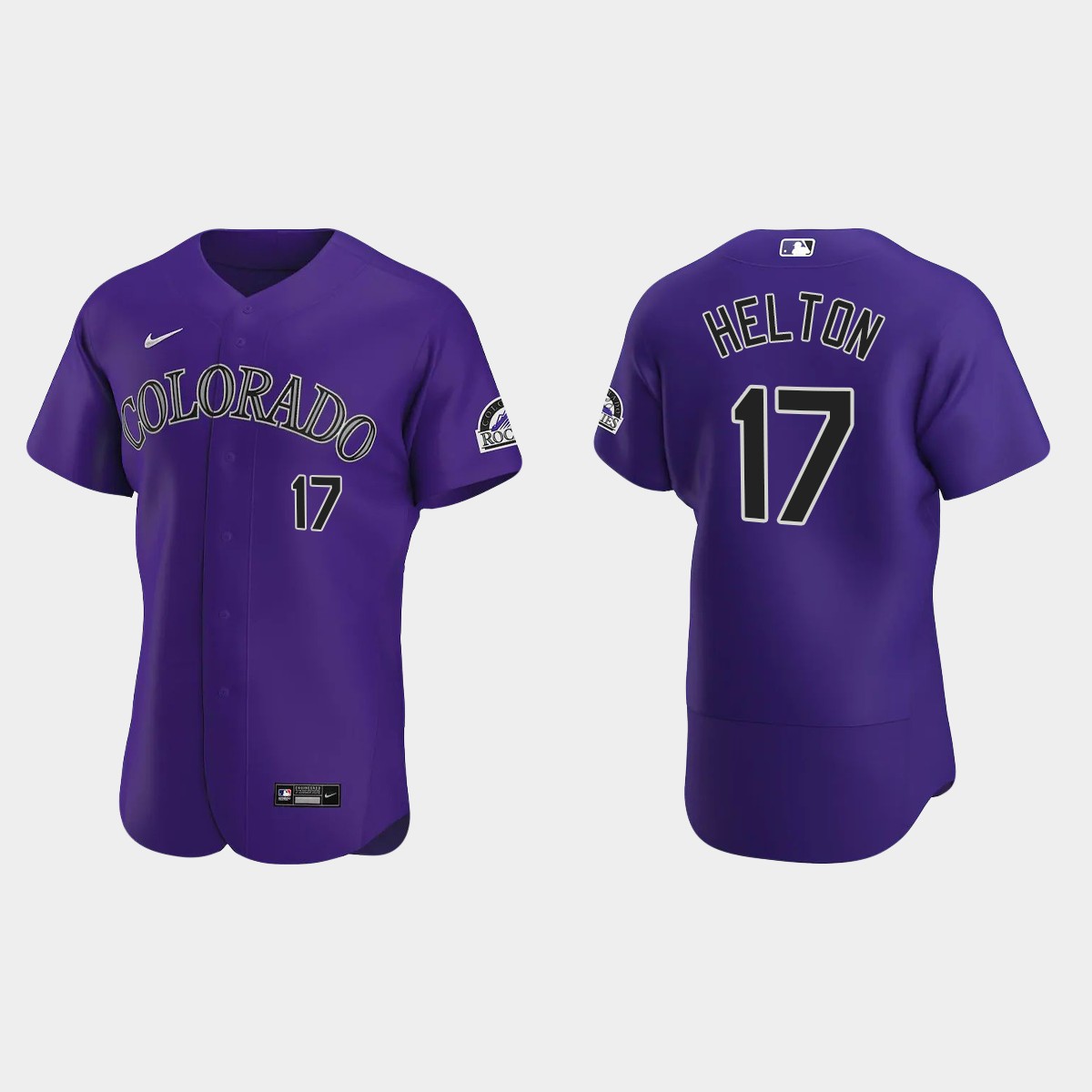 Men's Colorado Rockies Todd Helton 2020 Alternate Jersey - Purple