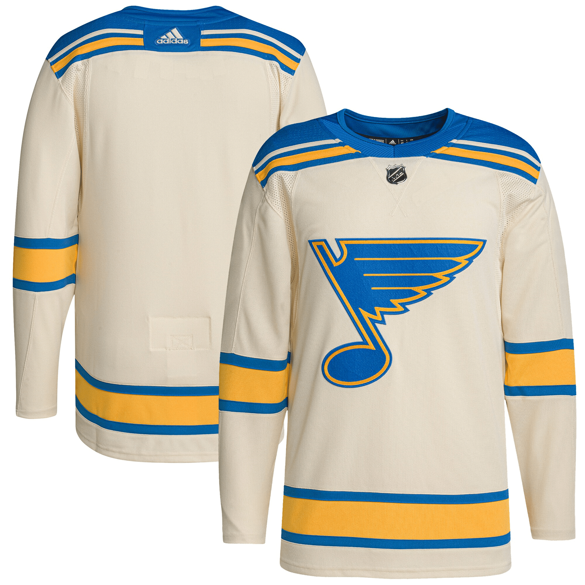 Men’s Cream St. Louis Blues 2022 Winter Classic Stitched Jersey