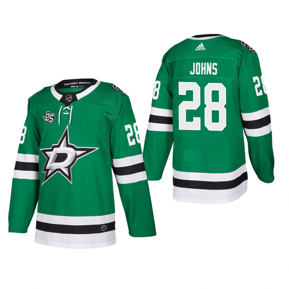 Men's Dallas Stars Stephen Johns #28 Home Green Player Cheap Jersey