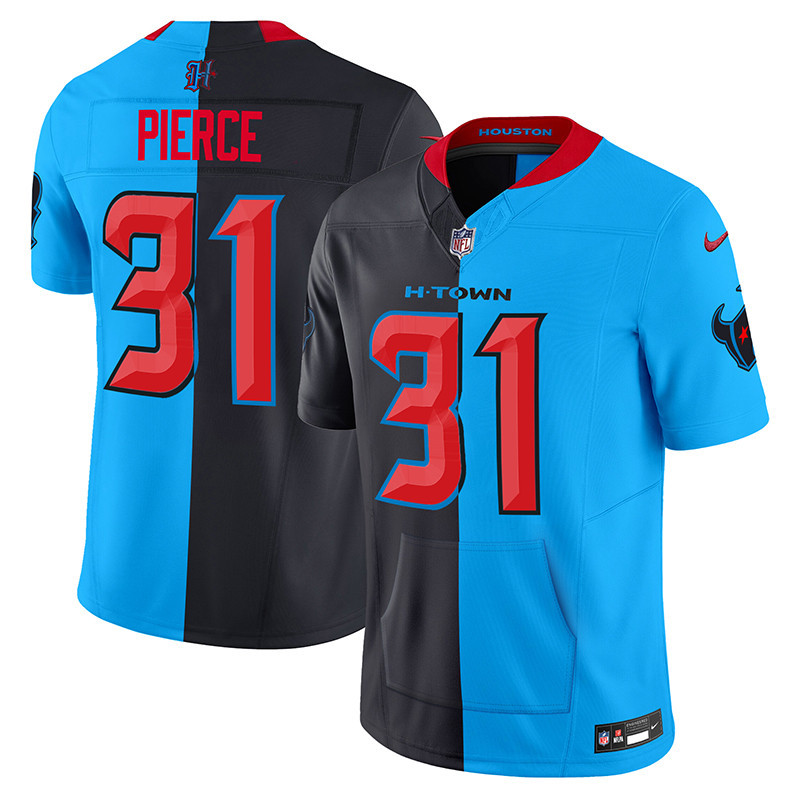 Men's Dameon Pierce Houston Texans 2024 Vapor Hand Warmer Split Jersey - All Stitched