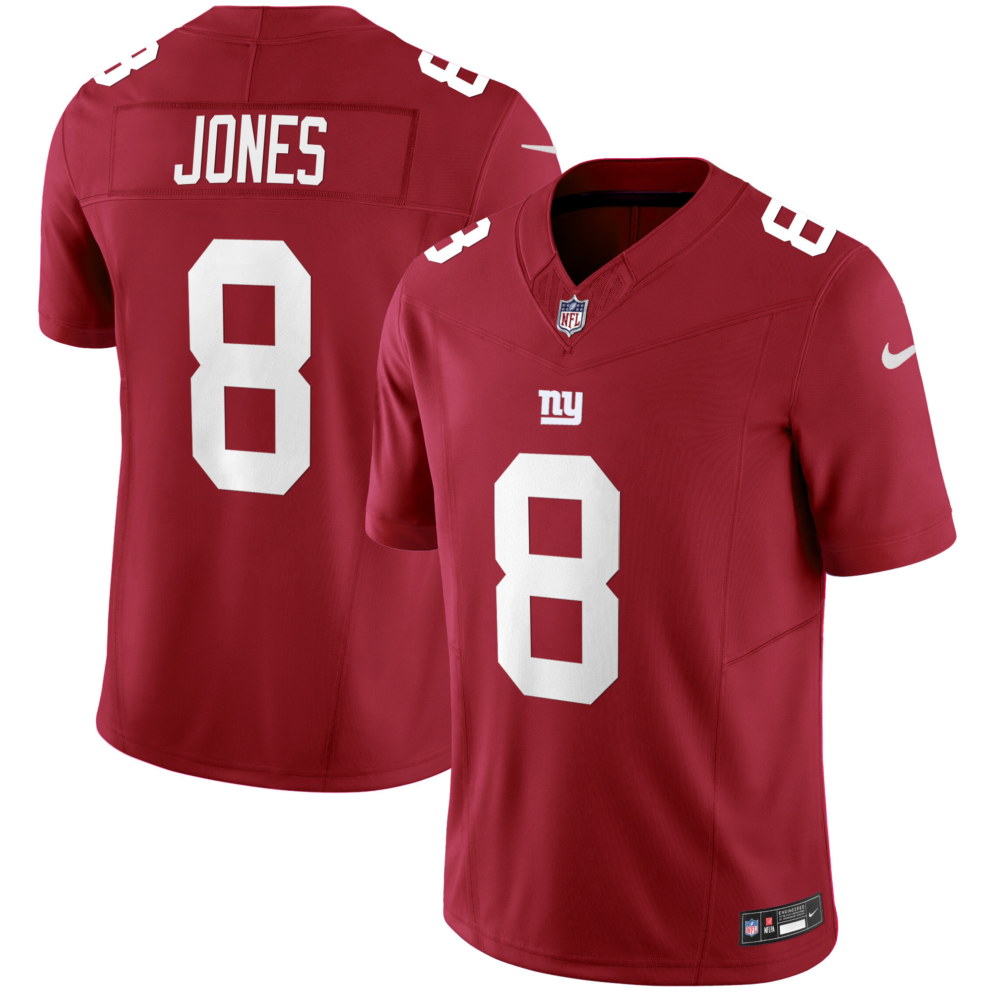 Men's Daniel Jones San Francisco Giants Vapor Limited Red Jersey - All Stitched