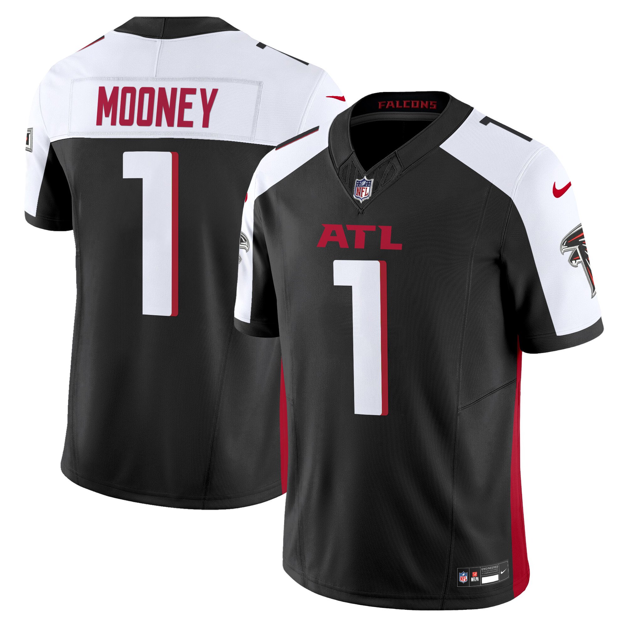 Men's Darnell Mooney Atlanta Falcons 2024 Vapor Limited Black Alternate Jersey - All Stitched