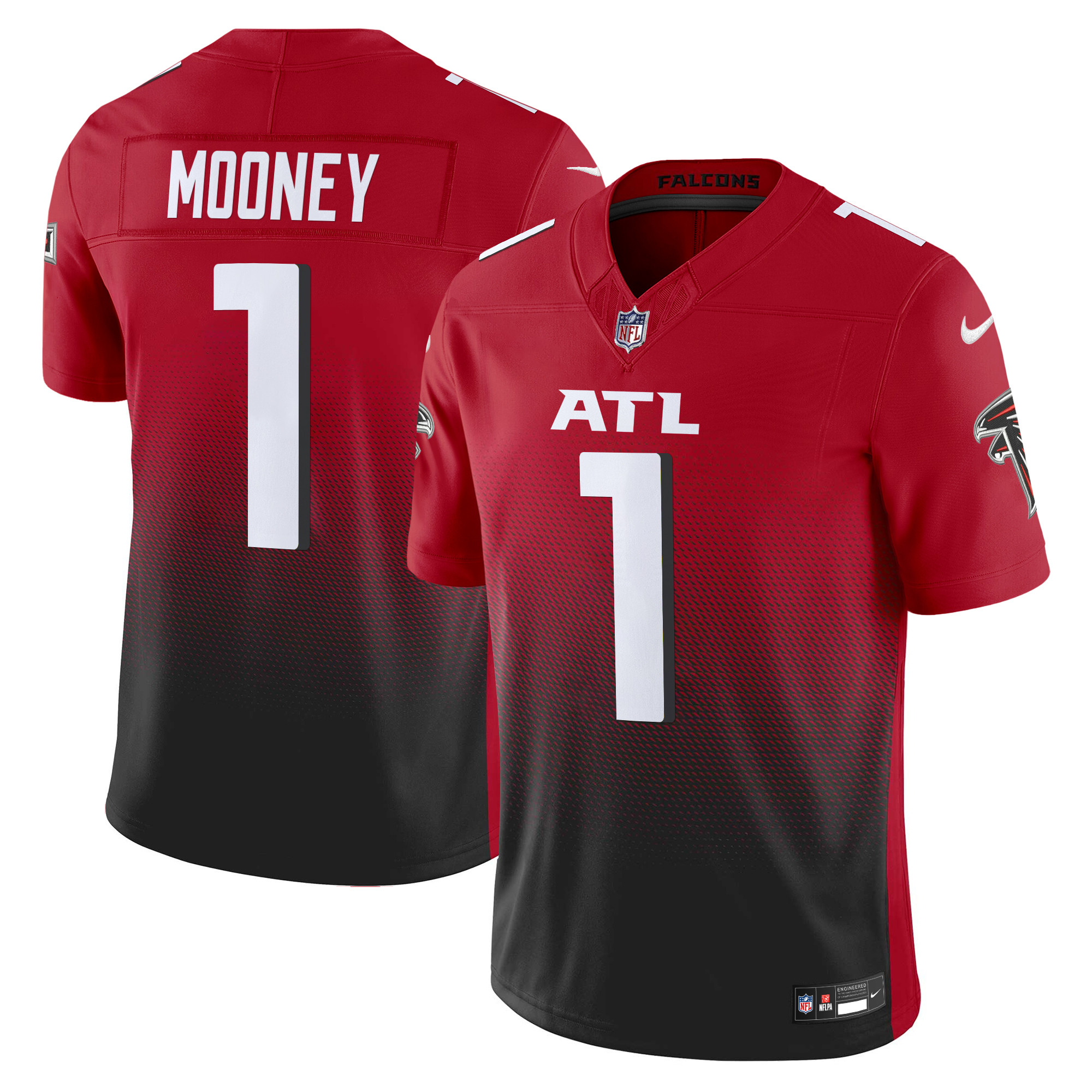 Men's Darnell Mooney Atlanta Falcons 2024 Vapor Limited Red Jersey - All Stitched