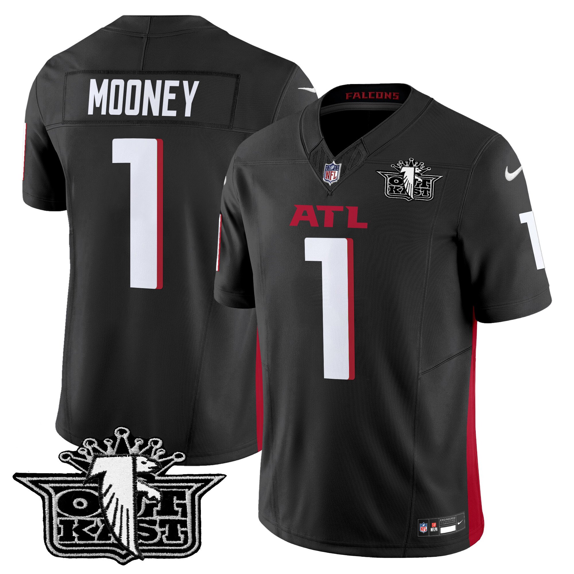 Men's Darnell Mooney Outkast x Atlanta Falcons 2024 Vapor Limited Black Jersey - All Stitched