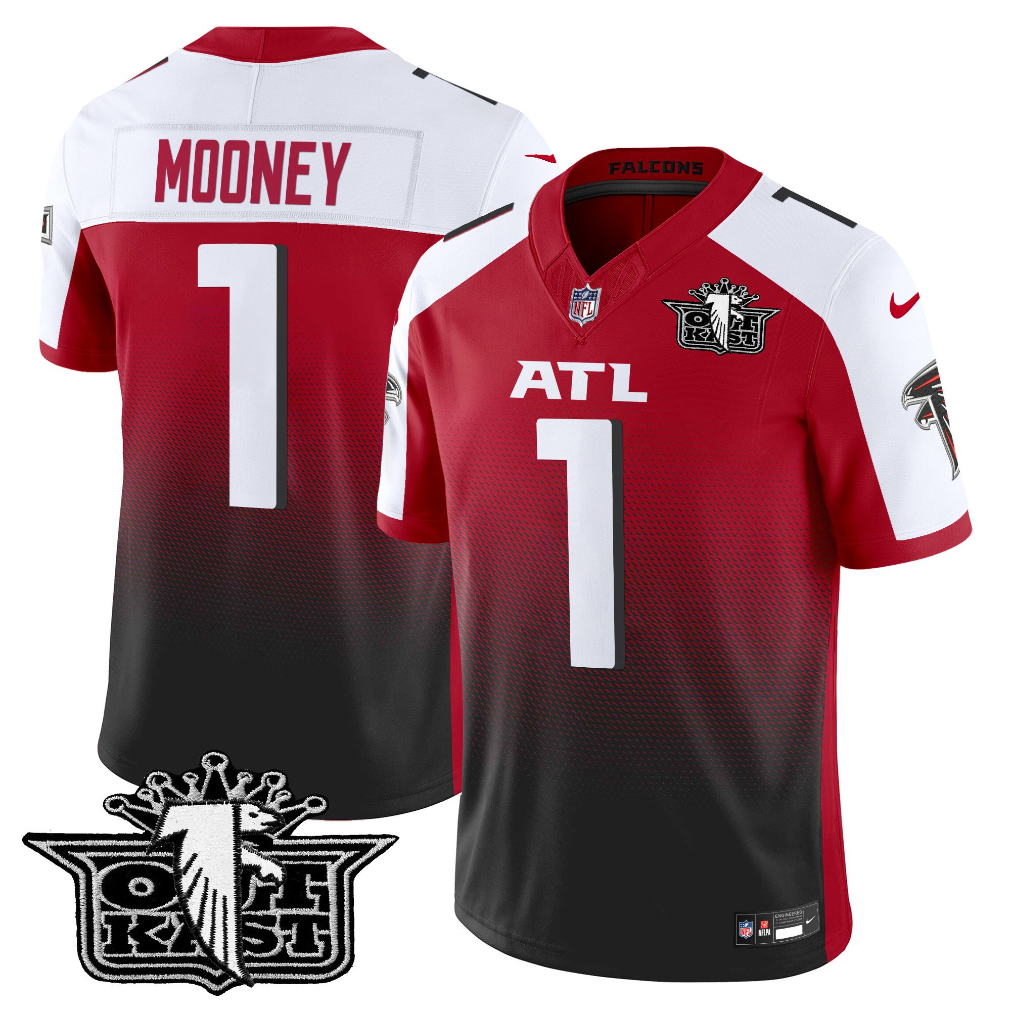 Men's Darnell Mooney Outkast x Atlanta Falcons 2024 Vapor Limited Red Alternate Jersey - All Stitched